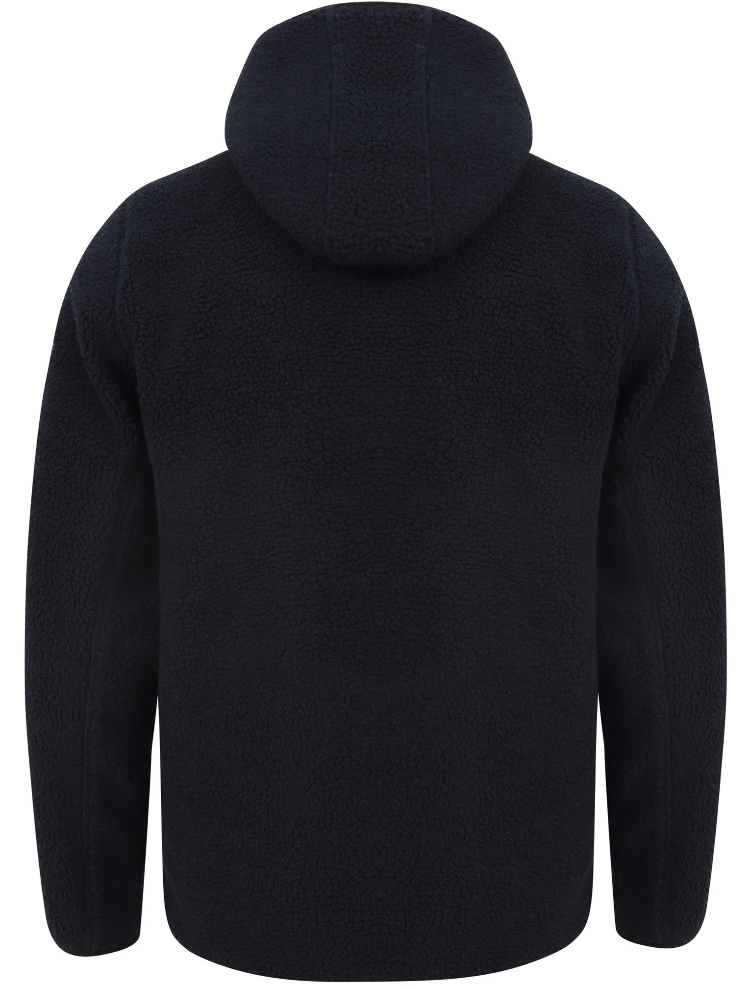 Brewer Teddy Borg Fleece Zip Through Hoody In Navy - Tokyo Laundry - Image 7