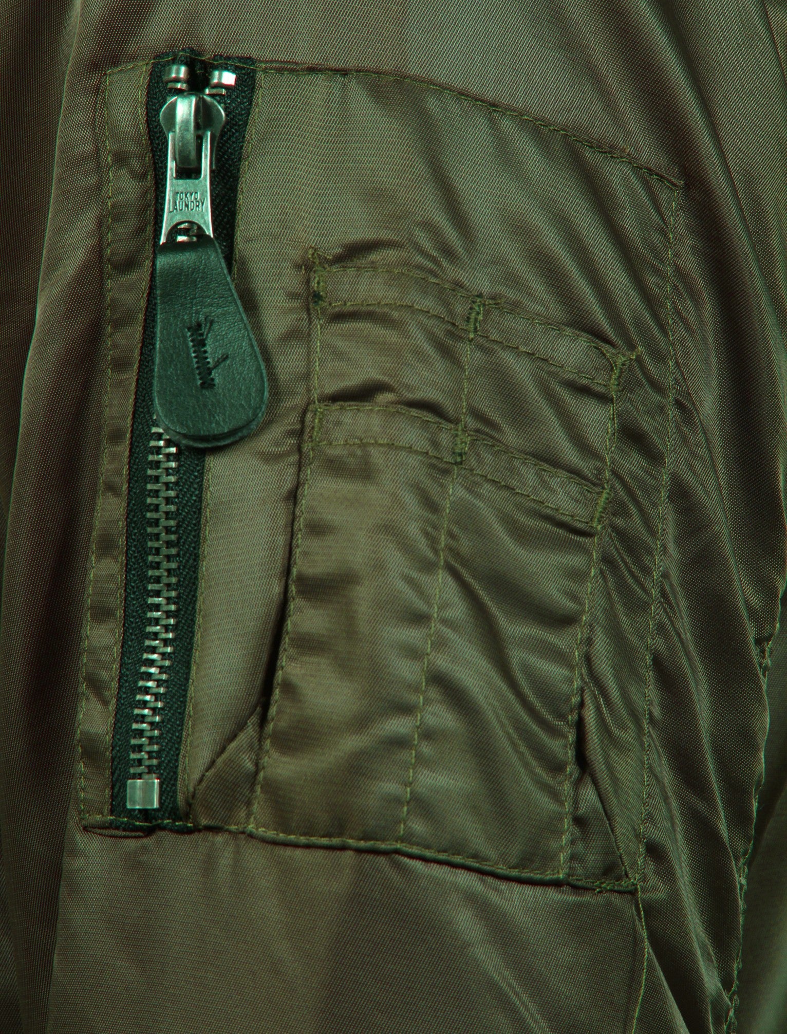 Cavour Bomber Jacket in Amazon Khaki - Tokyo Laundry - Image 4