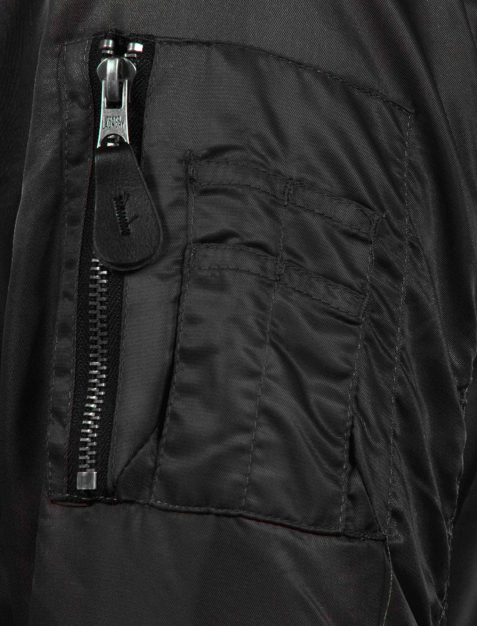 Cavour Bomber Jacket in Black - Tokyo Laundry - Image 3