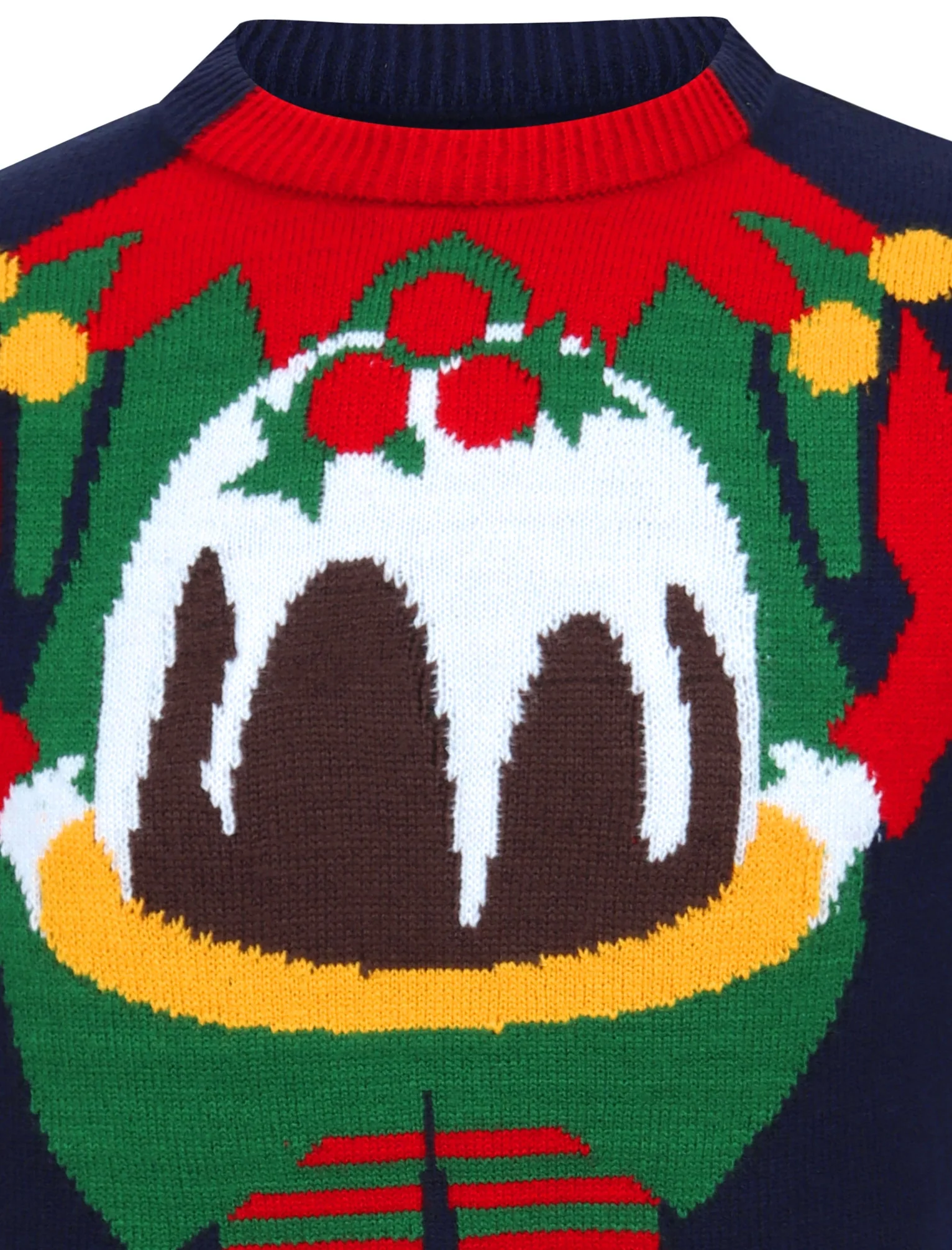 Chill Out Elf Motif Novelty Christmas Jumper in Ink - Season’s Greetings - Image 3
