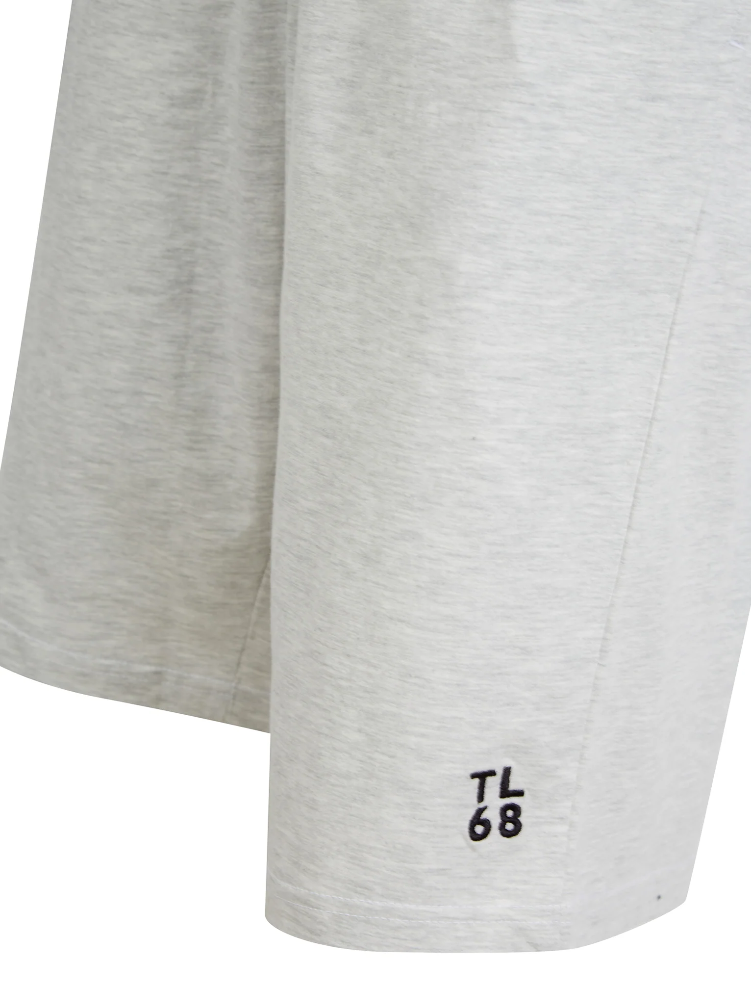 Emre Cotton Jersey Lounge Shorts with Elastic Waist in Light Grey Marl - Tokyo Laundry - Image 3