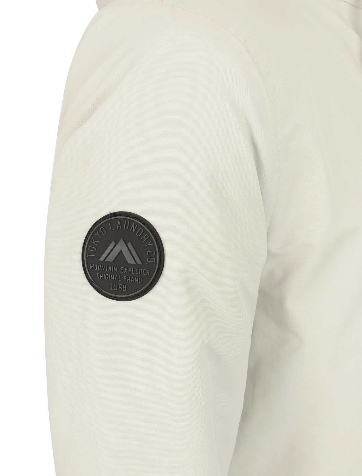 Eskell Hooded Parka Coat with Quilted Lining In Stone - Tokyo Laundry - Image 3