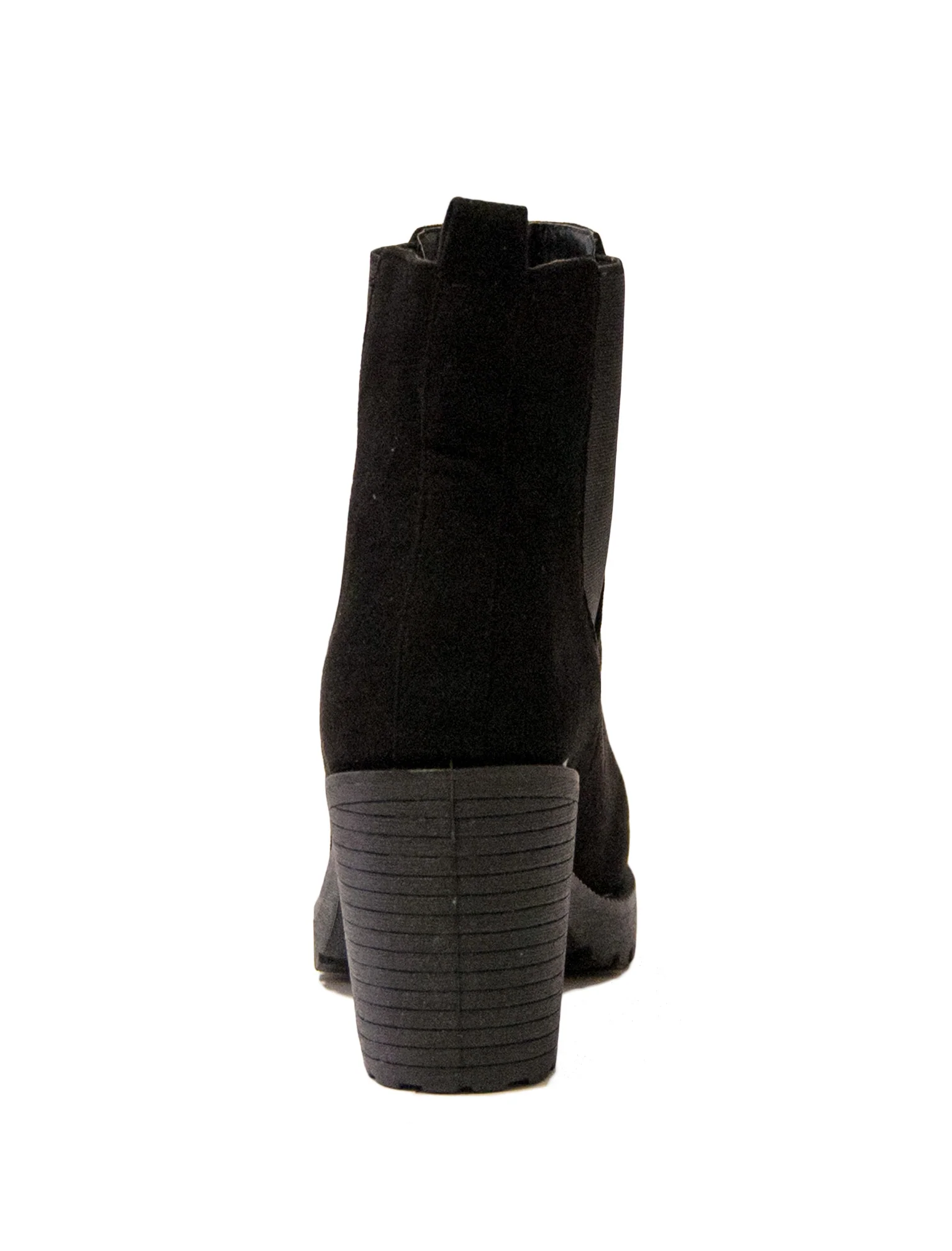 Gabi black suede high heeled Chelsea boots - Image 4