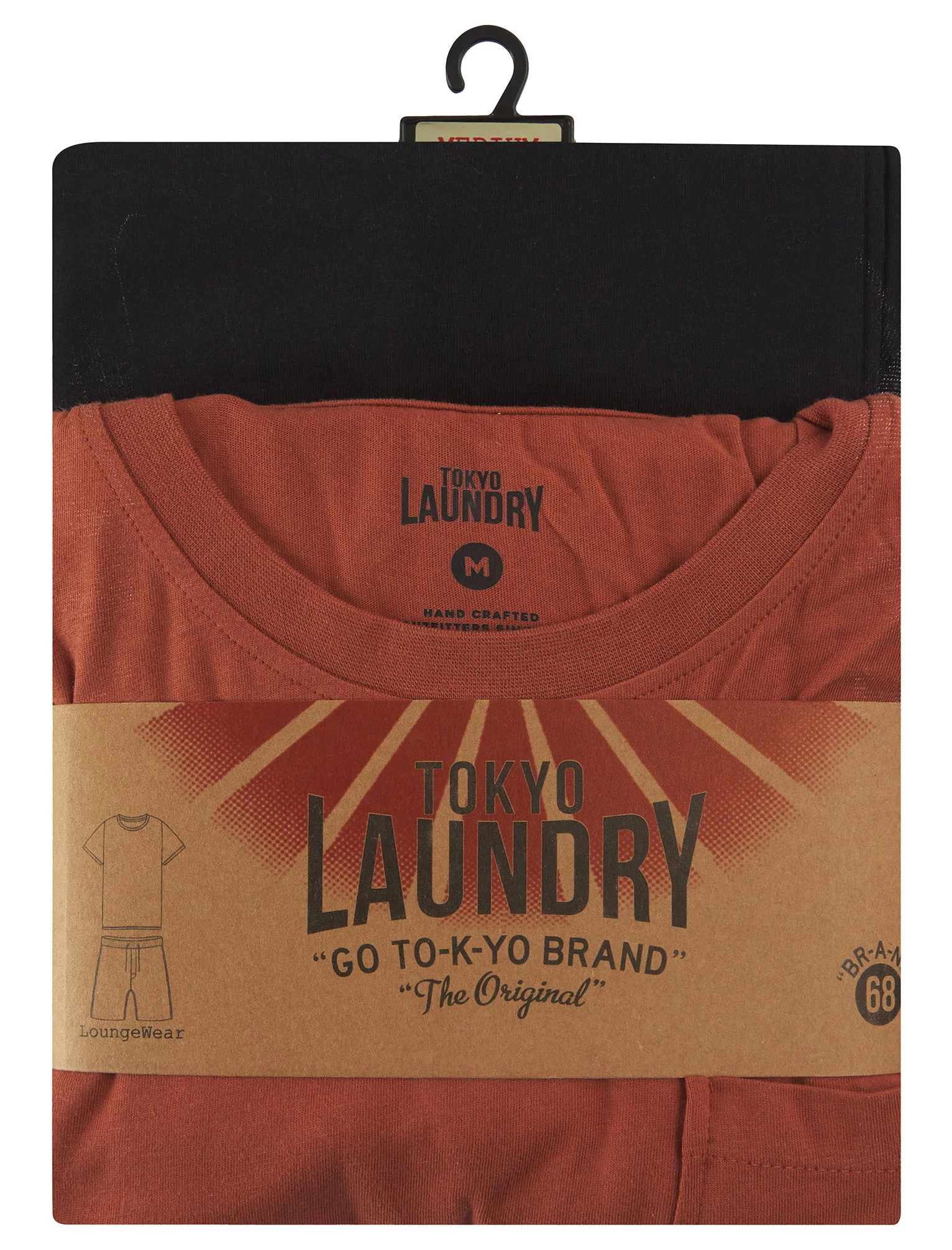 Jackman 2 Piece Jersey Cotton Crew Neck T-Shirt and Shorts Lounge Set in Copper Brown - Tokyo Laundry - Image 8