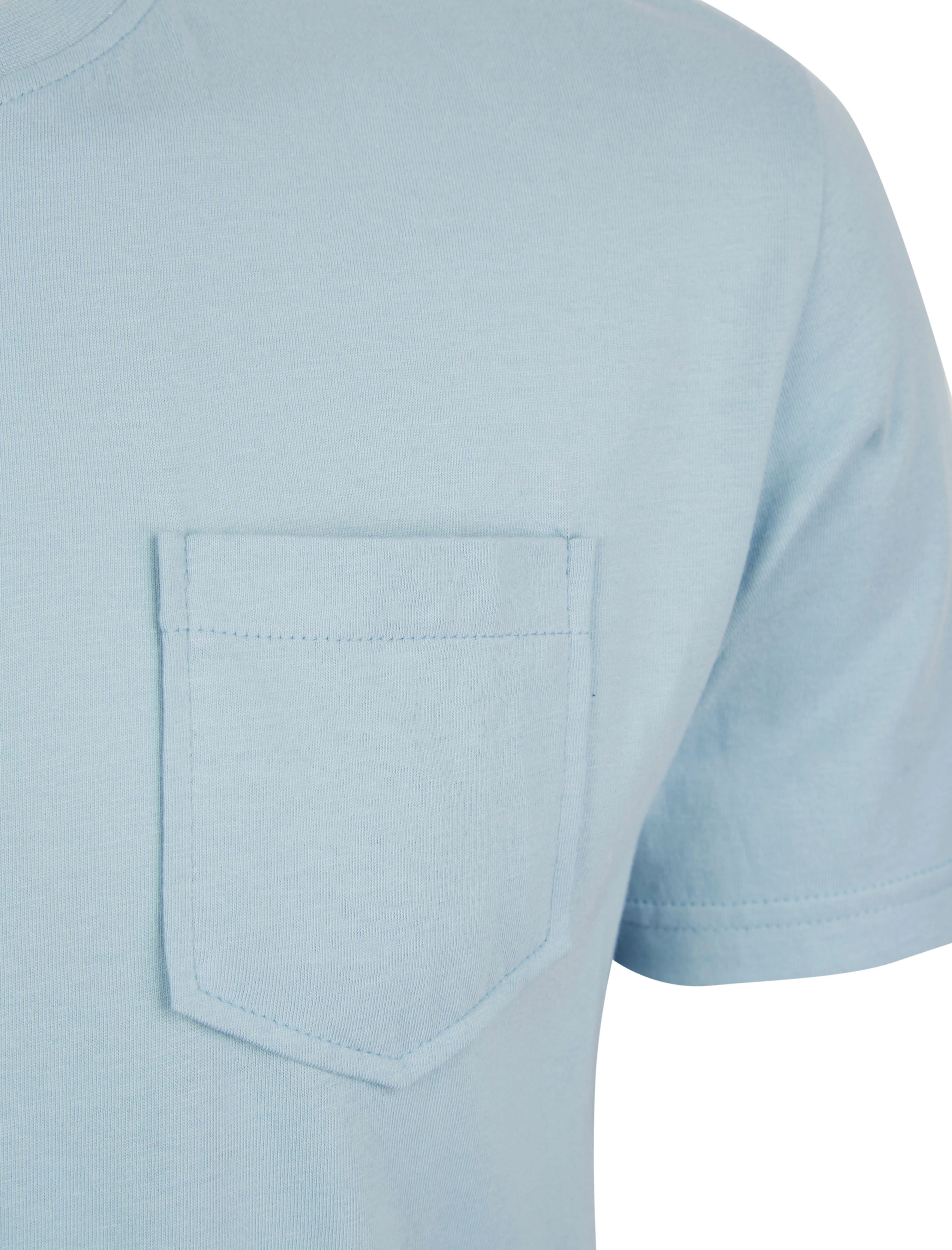 Jackman 2 Piece Jersey Cotton Crew Neck T-Shirt and Shorts Lounge Set in Subdued Blue - Tokyo Laundry - Image 4