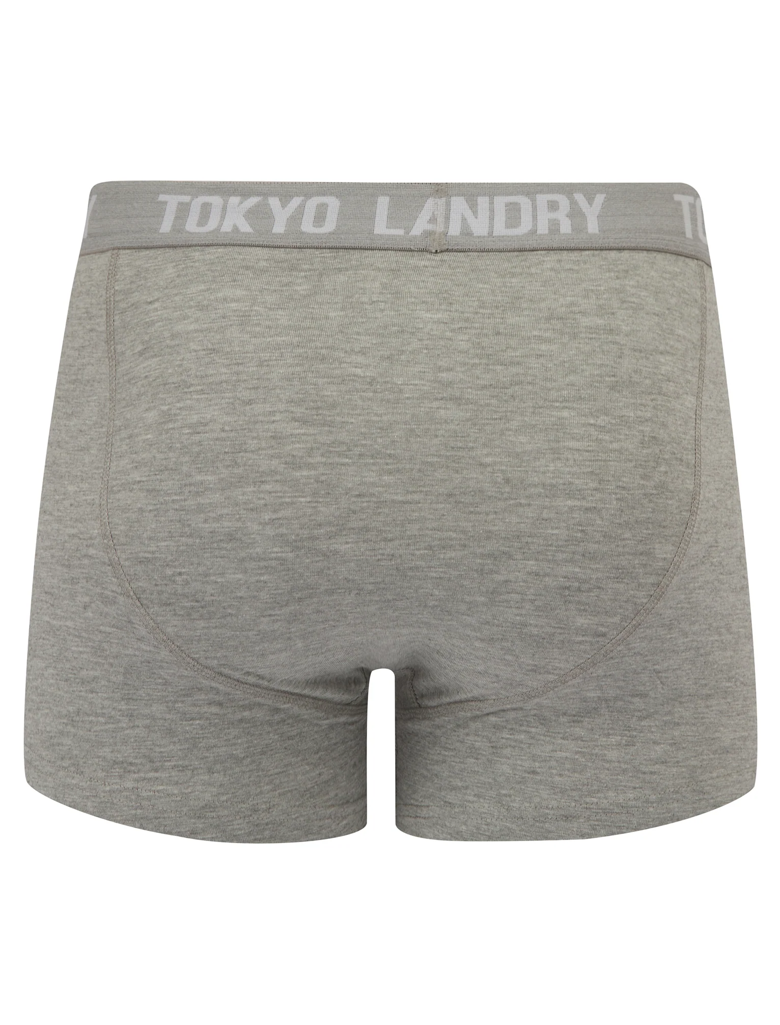 Jax (5 Pack) Stretch Cotton Boxer Shorts Set in Black / Grey / White - Tokyo Laundry - Image 3