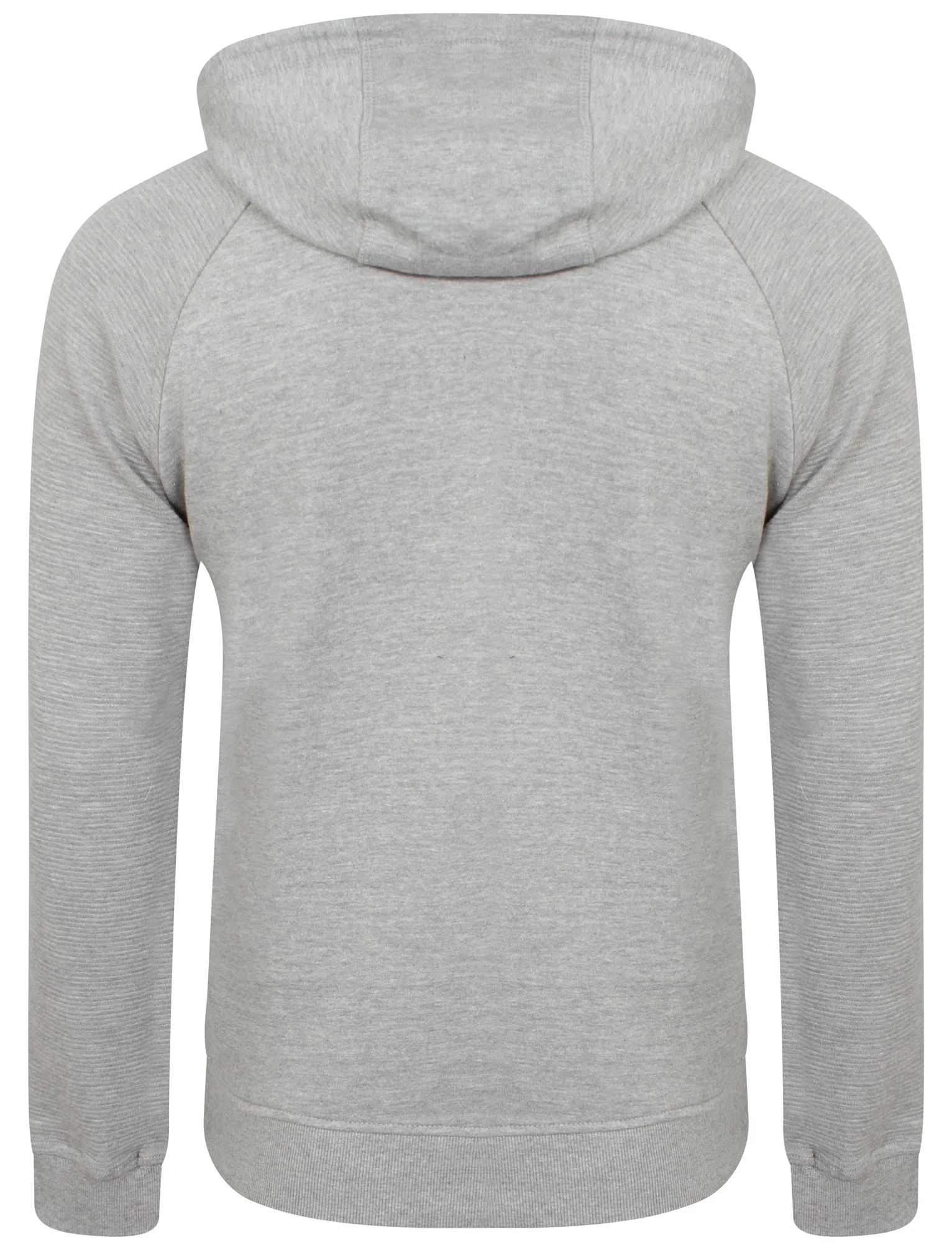 Mens Joel Qutory Pull Over Hoodie in Grey Marl - Image 3