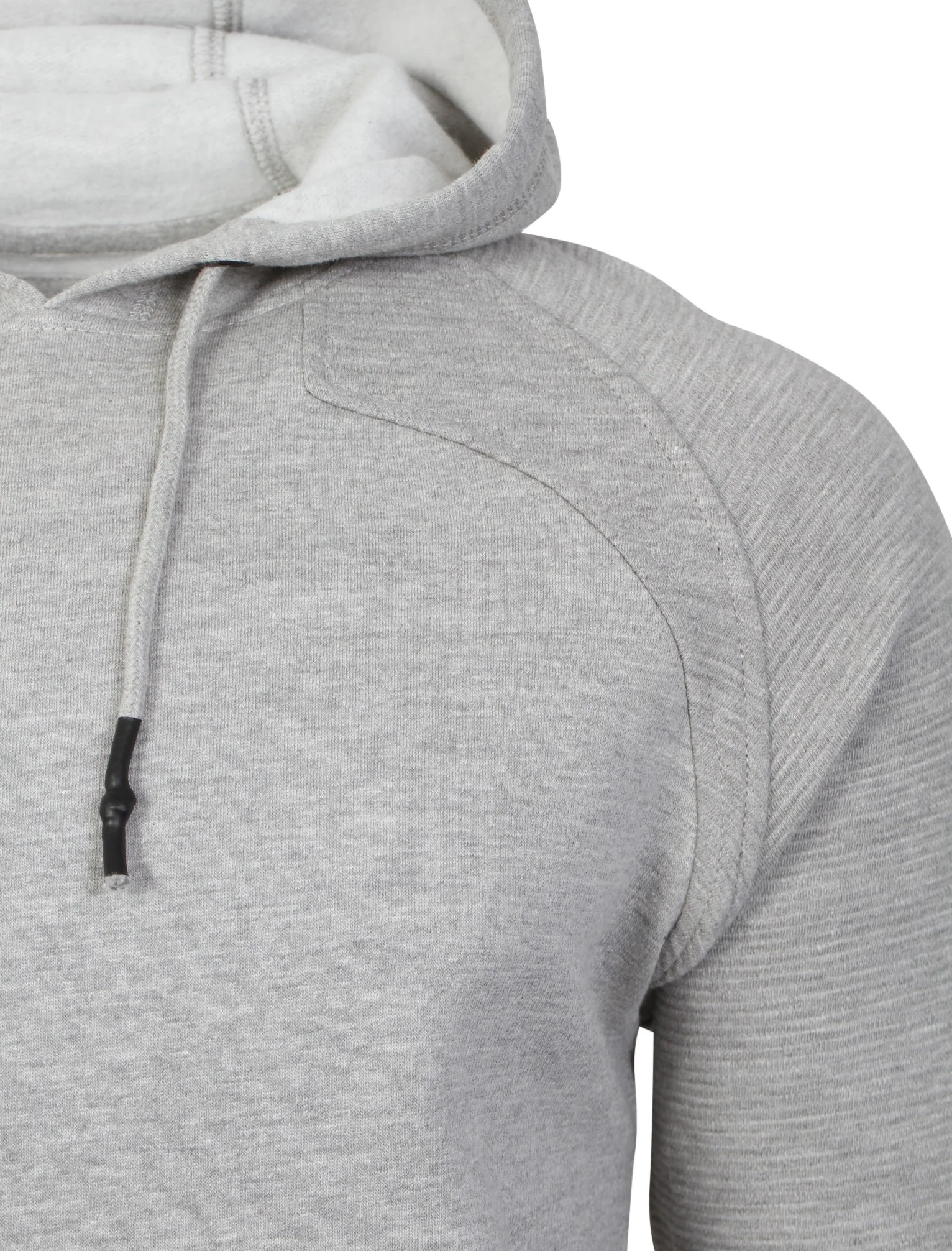 Mens Joel Qutory Pull Over Hoodie in Grey Marl - Image 4