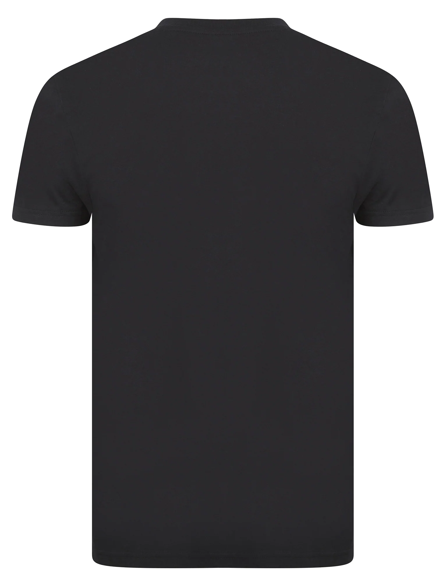 Keir 2 Piece Jersey Cotton Crew Neck T-Shirt and Shorts Lounge Set in Jet Black - Tokyo Laundry - Image 3