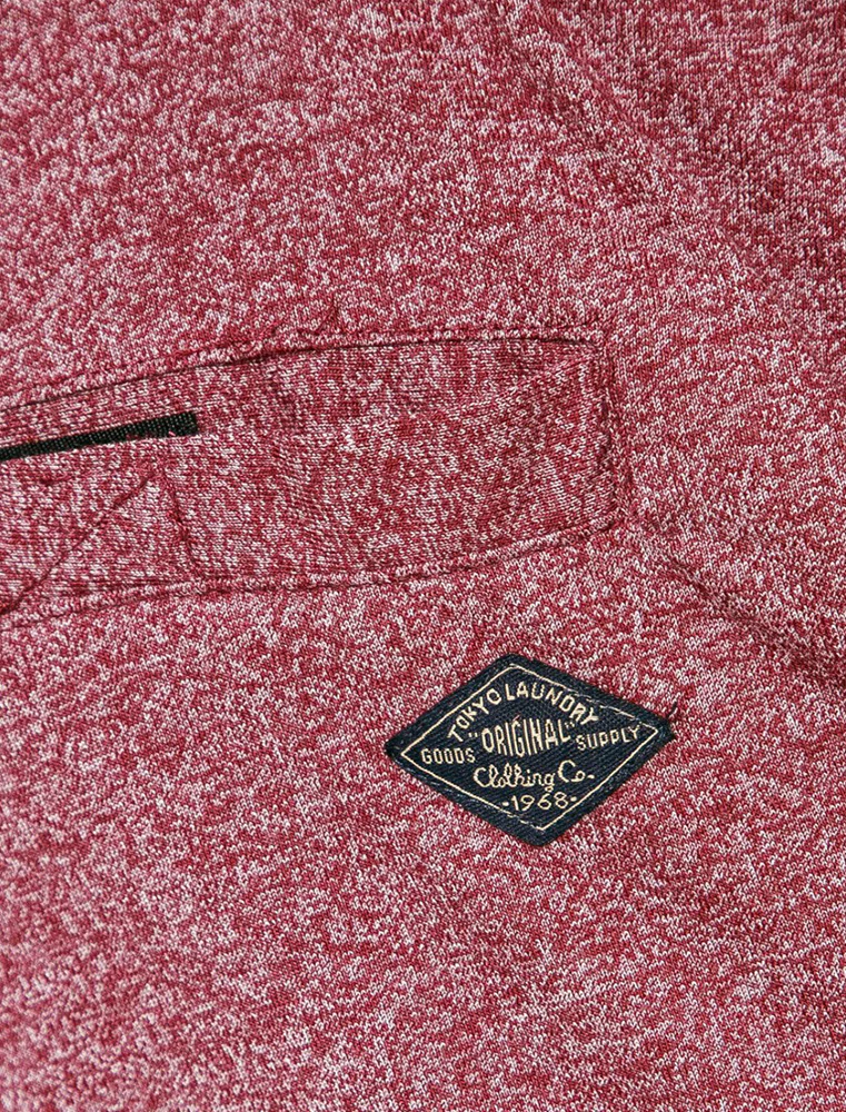 Kelso Cuffed Jersey Lounge Pants in Oxblood Marl Fleck - Tokyo Laundry - Image 3