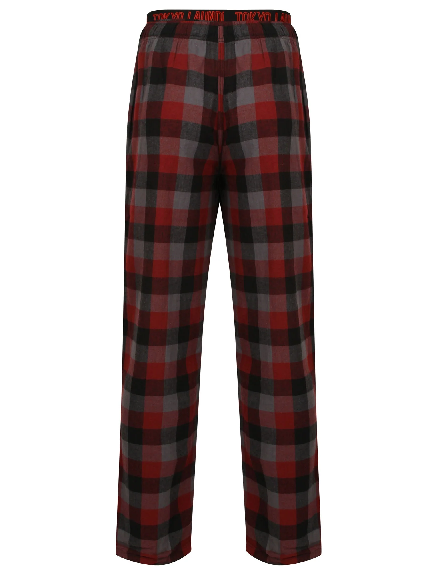 Kenning Brushed Flannel Checked Lounge Pants in Red - Tokyo Laundry - Image 5