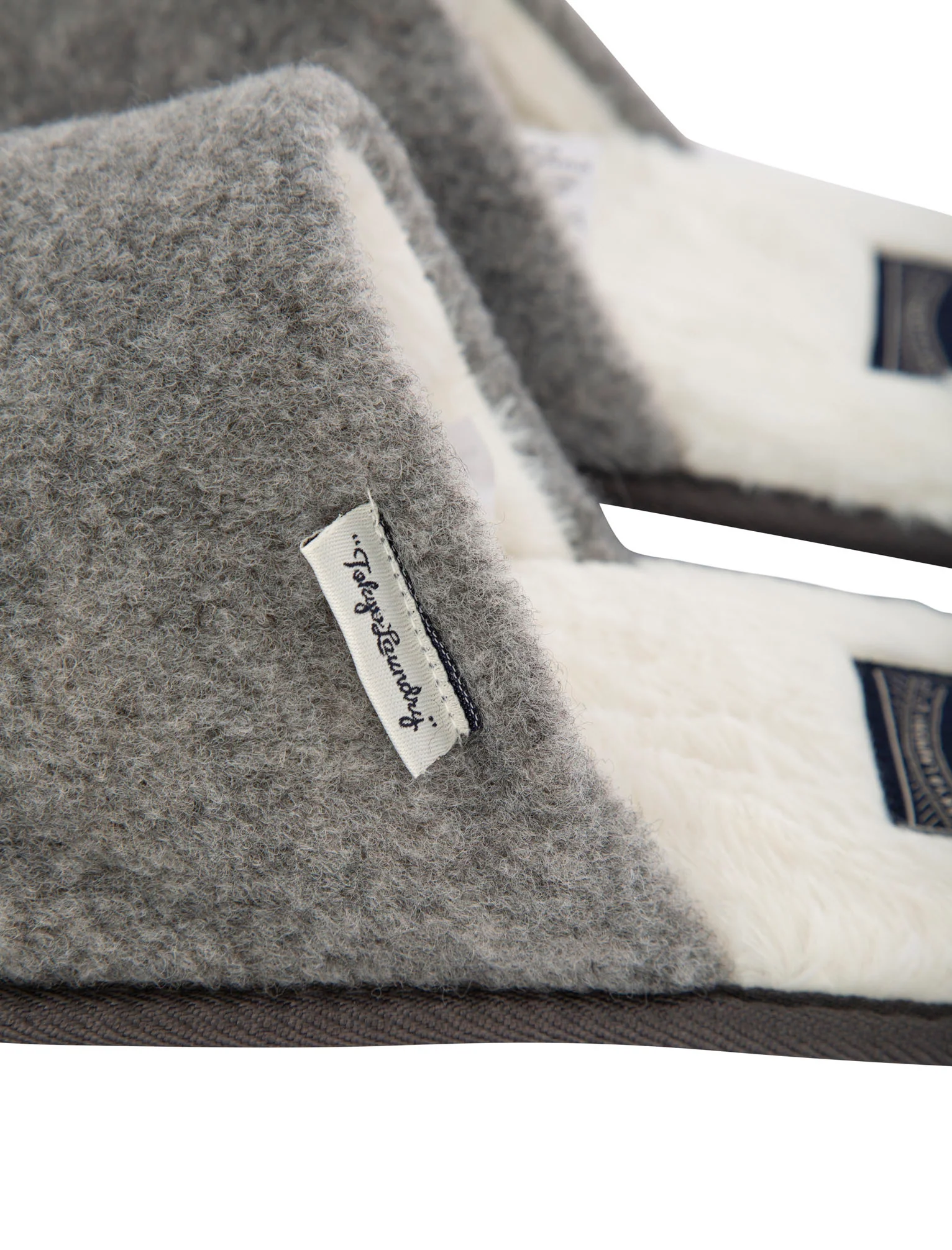 Knightly Mule Slippers with Faux Fur Lining in Grey - Tokyo Laundry - Image 3