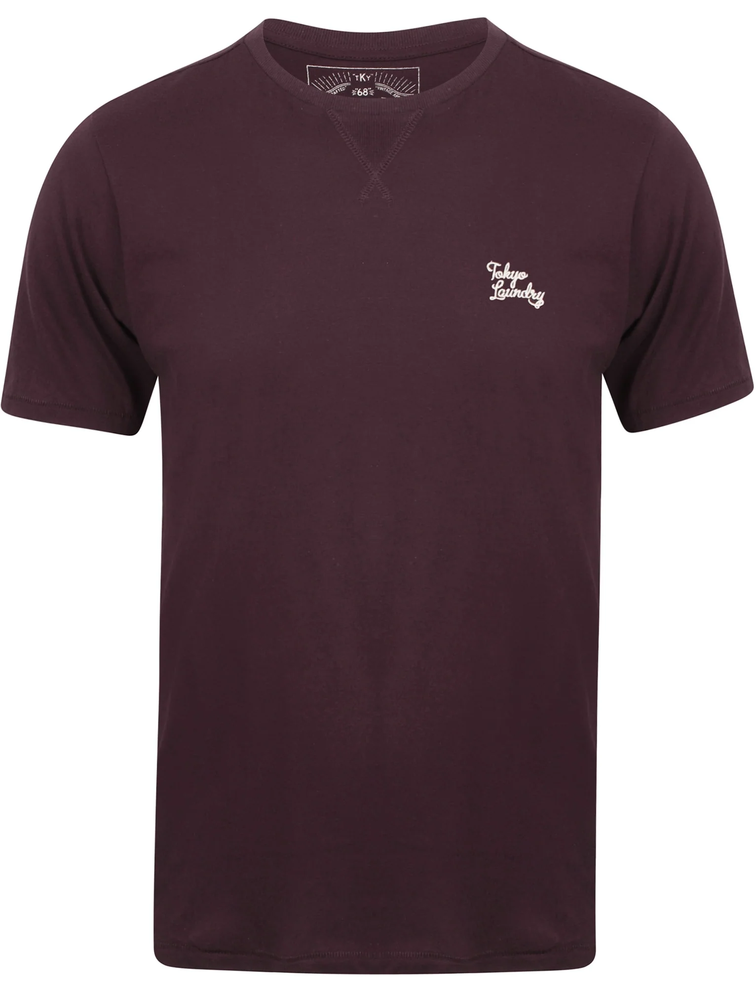 Koppelo (3 Pack) Crew Neck Cotton T-Shirts In Hunter Green / Aubergine / Black - Tokyo Laundry - Image 4