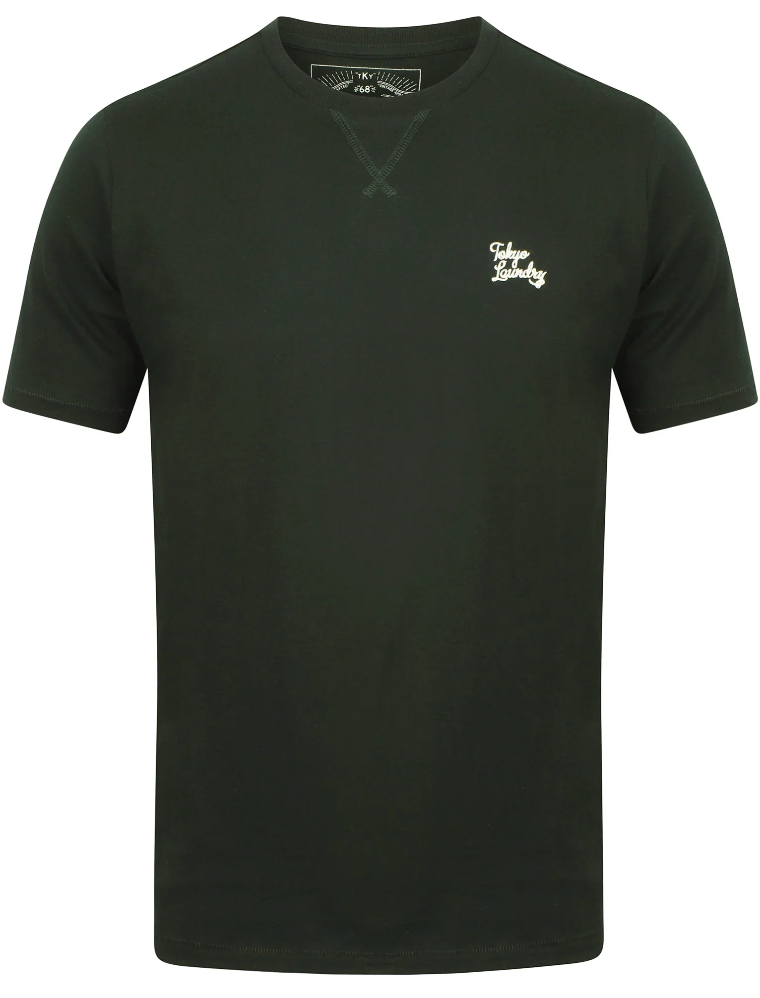 Koppelo (3 Pack) Crew Neck Cotton T-Shirts In Hunter Green / Aubergine / Black - Tokyo Laundry - Image 7