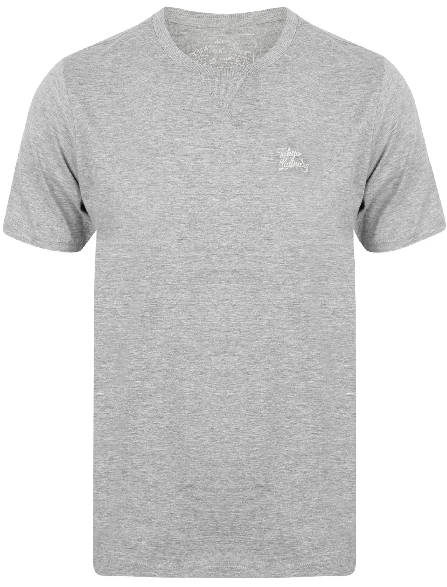 Koppelo (3 Pack) Crew Neck Cotton T-Shirts In White / Light Grey Marl / Navy - Tokyo Laundry - Image 10