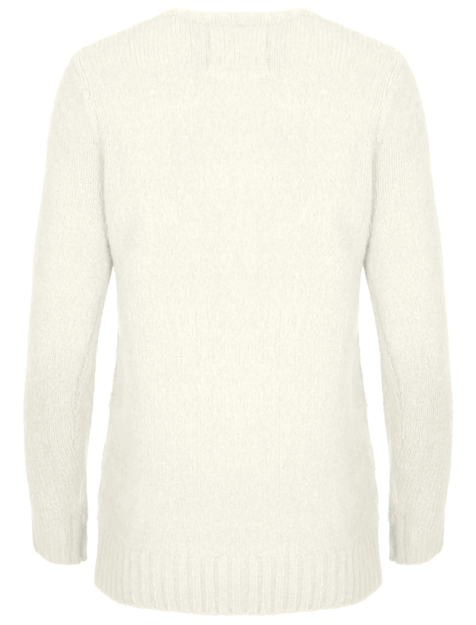 Womens Merry Christmas Mistletoe Penguins cream jumper - Image 3