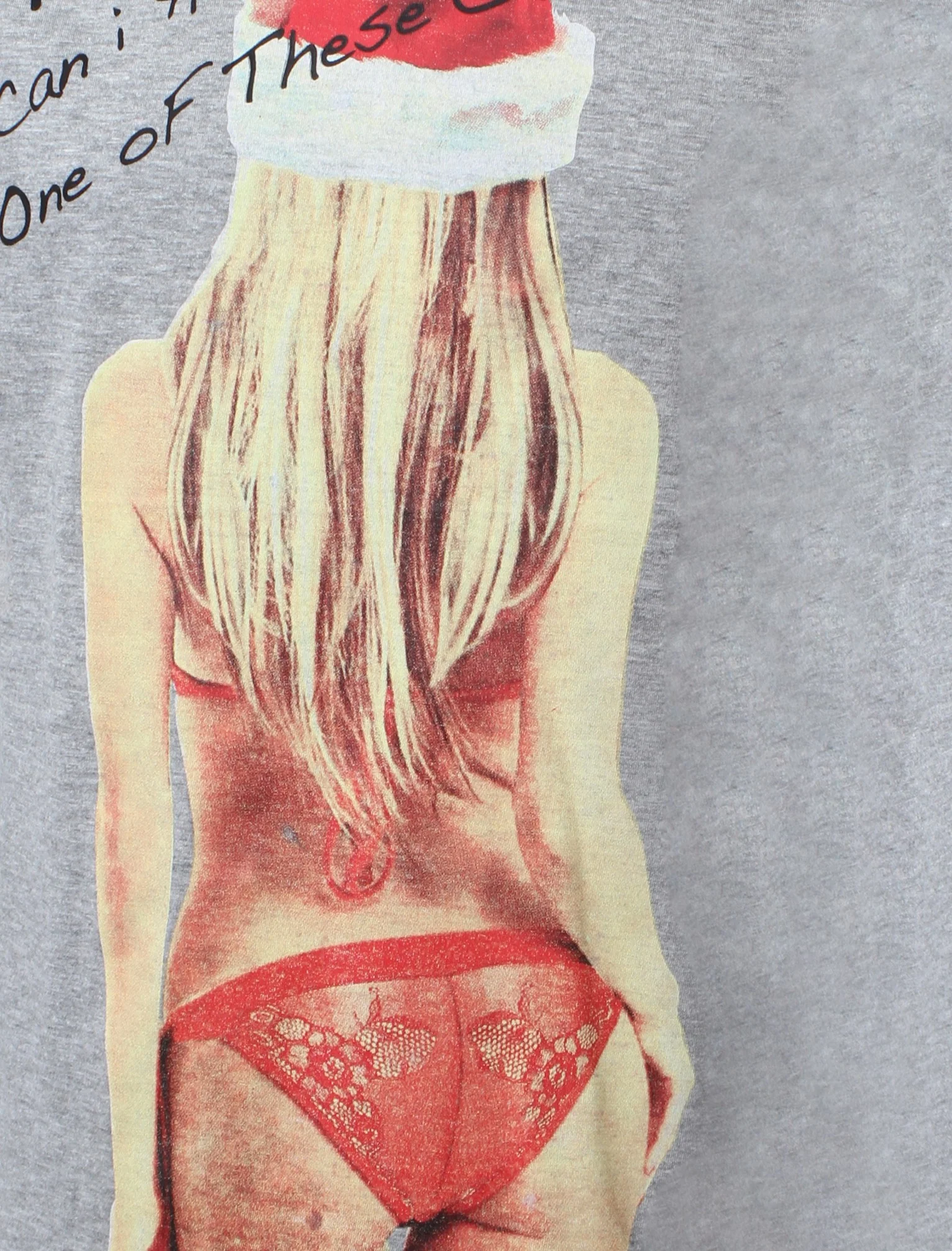 Merry Christmas Please Santa grey xmas t-shirt - Image 3