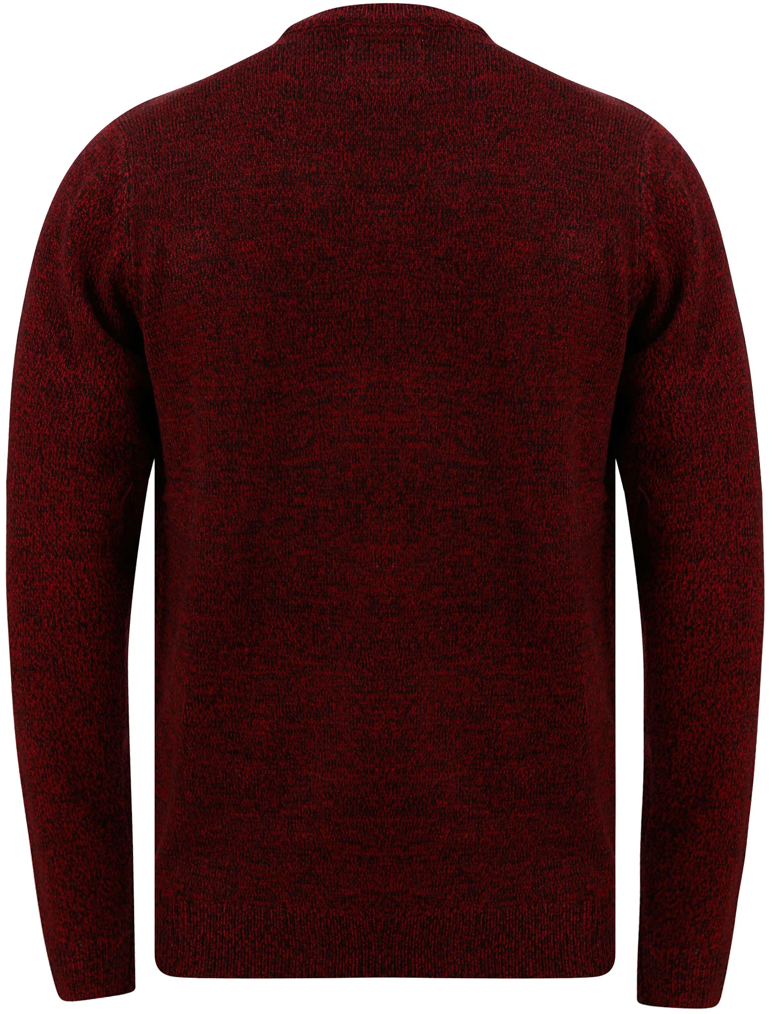 Men's Merry Deer Motif Novelty Christmas Jumper in Christmas Red / Black Twist - Merry Christmas - Image 3