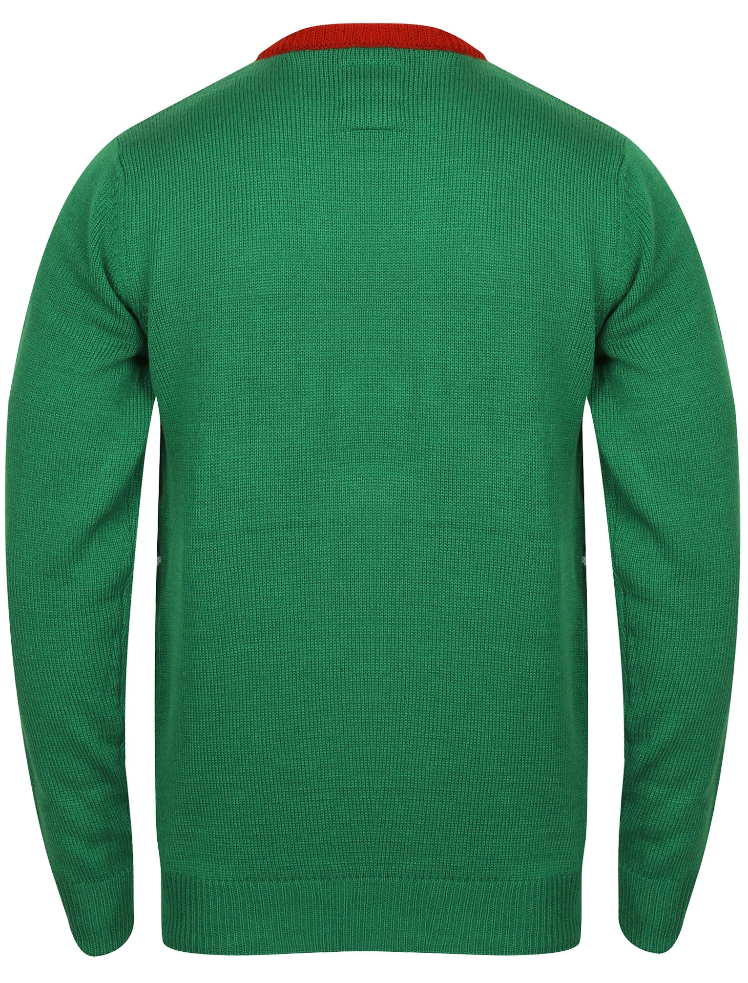 Merry Xmoose Novelty Christmas Jumper in Christmas Green - Season’s Greetings - Image 5