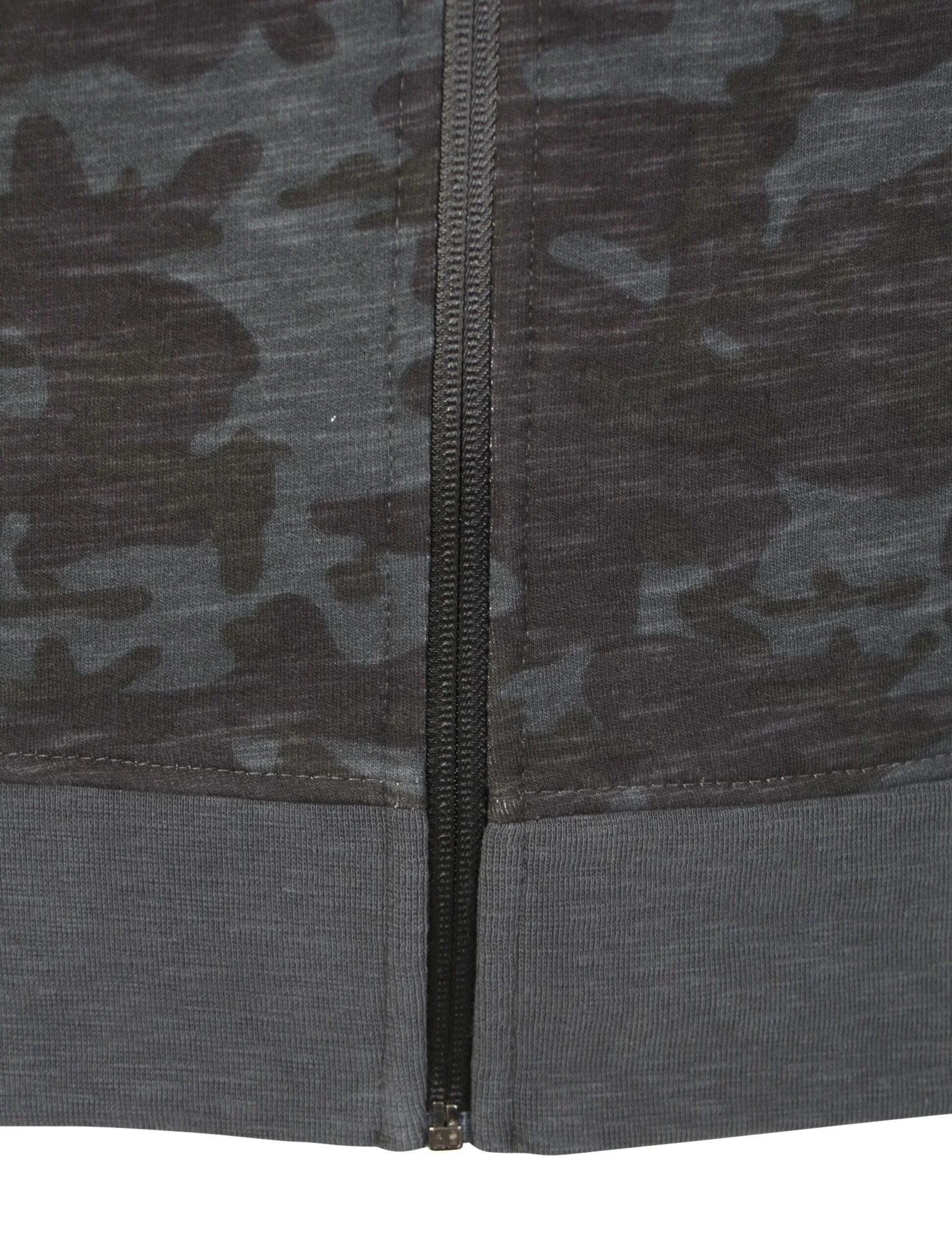 Mens Nate Camouflage Zip Up Hoodie in Blue - Image 4