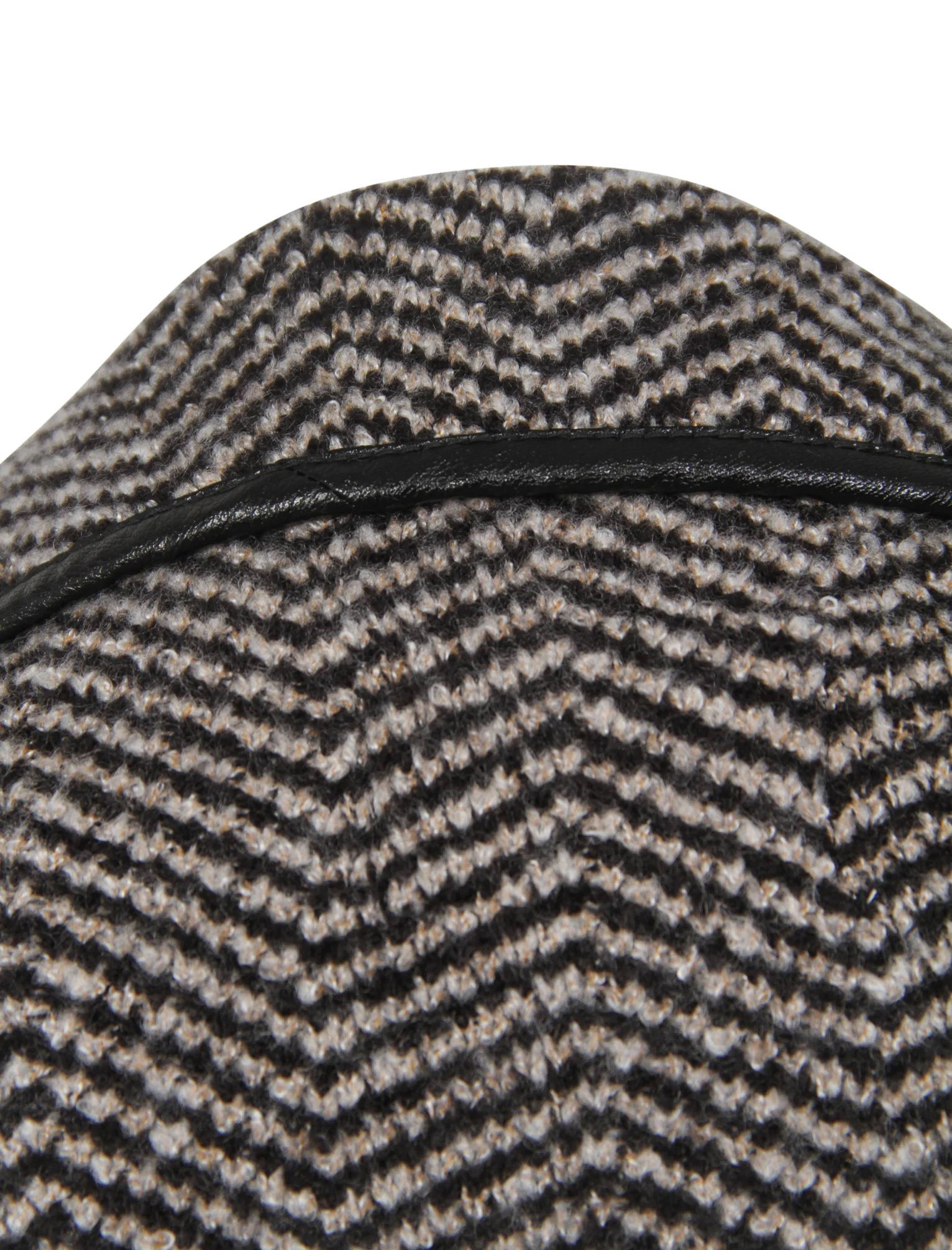 Newton Jacquard Waterfall Cardigan in Black / Oatmeal Marl - Tokyo Laundry - Image 5