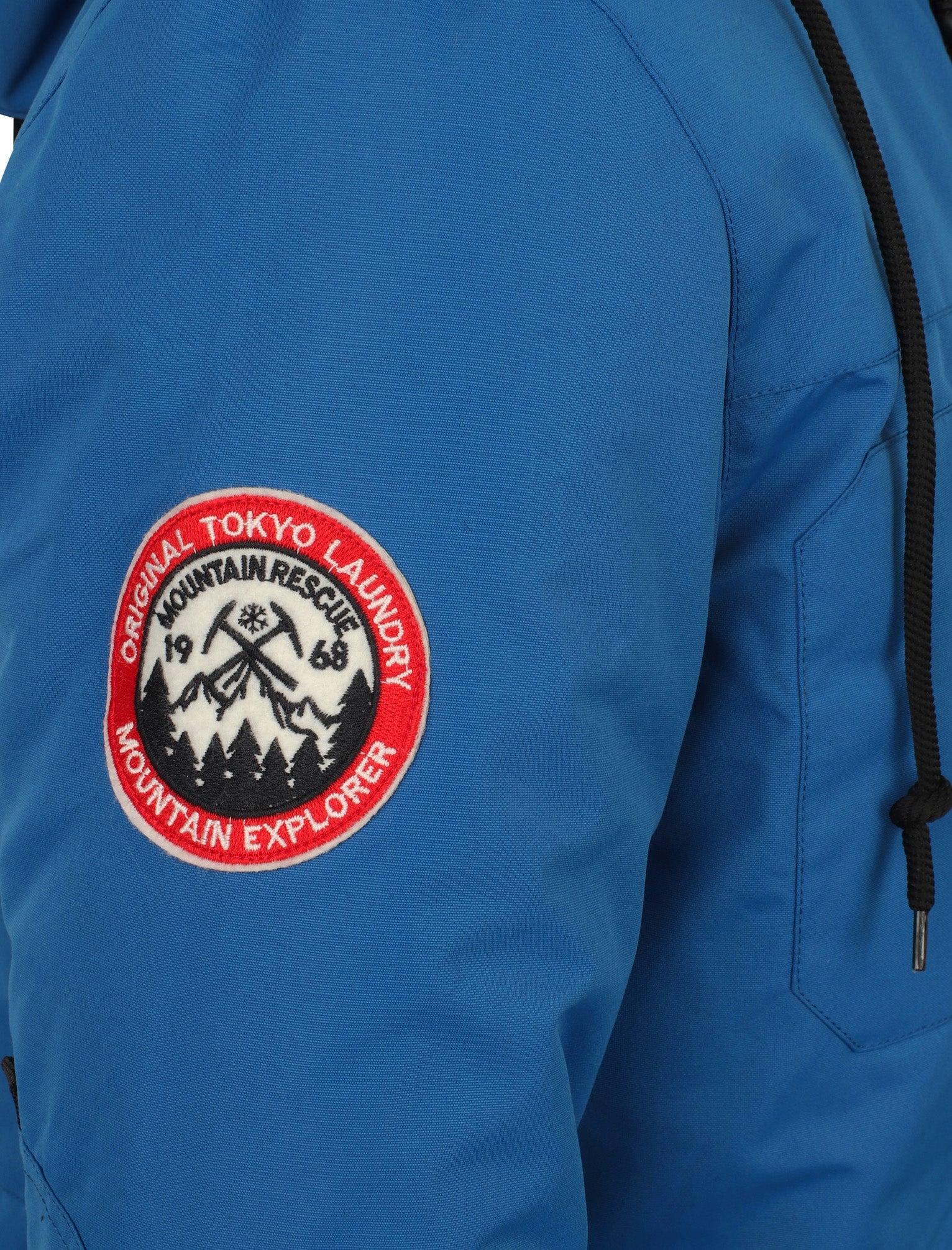 Nicklas Utility Parka Coat with Faux Fur Lined Hood in Olympian Blue - Tokyo Laundry - Image 5