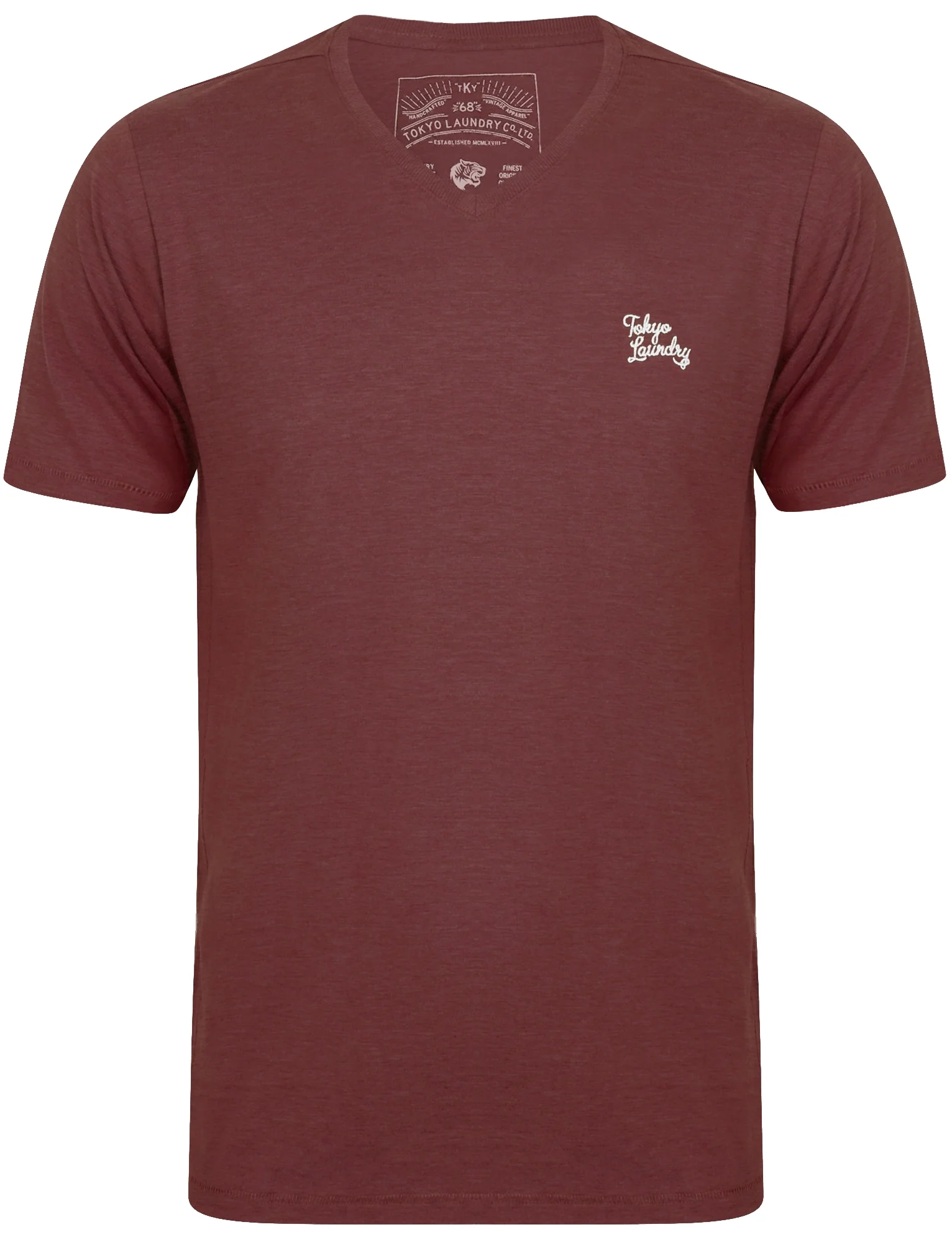 Nousu (3 Pack) V Neck Cotton T-Shirts In Ice Grey Marl / Vinyard Marl / Indigo Marl - Tokyo Laundry - Image 5