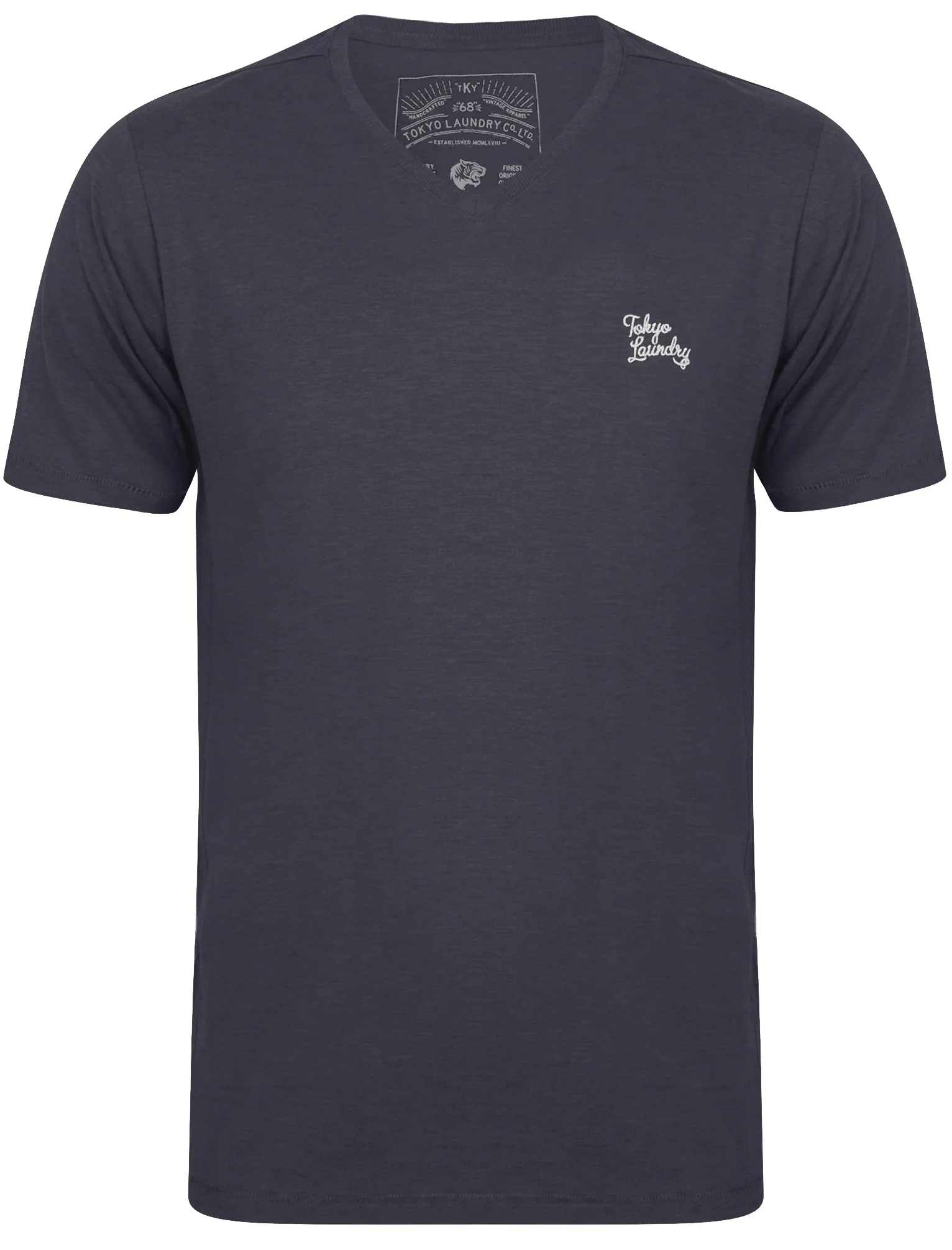 Nousu (3 Pack) V Neck Cotton T-Shirts In Ice Grey Marl / Vinyard Marl / Indigo Marl - Tokyo Laundry - Image 8