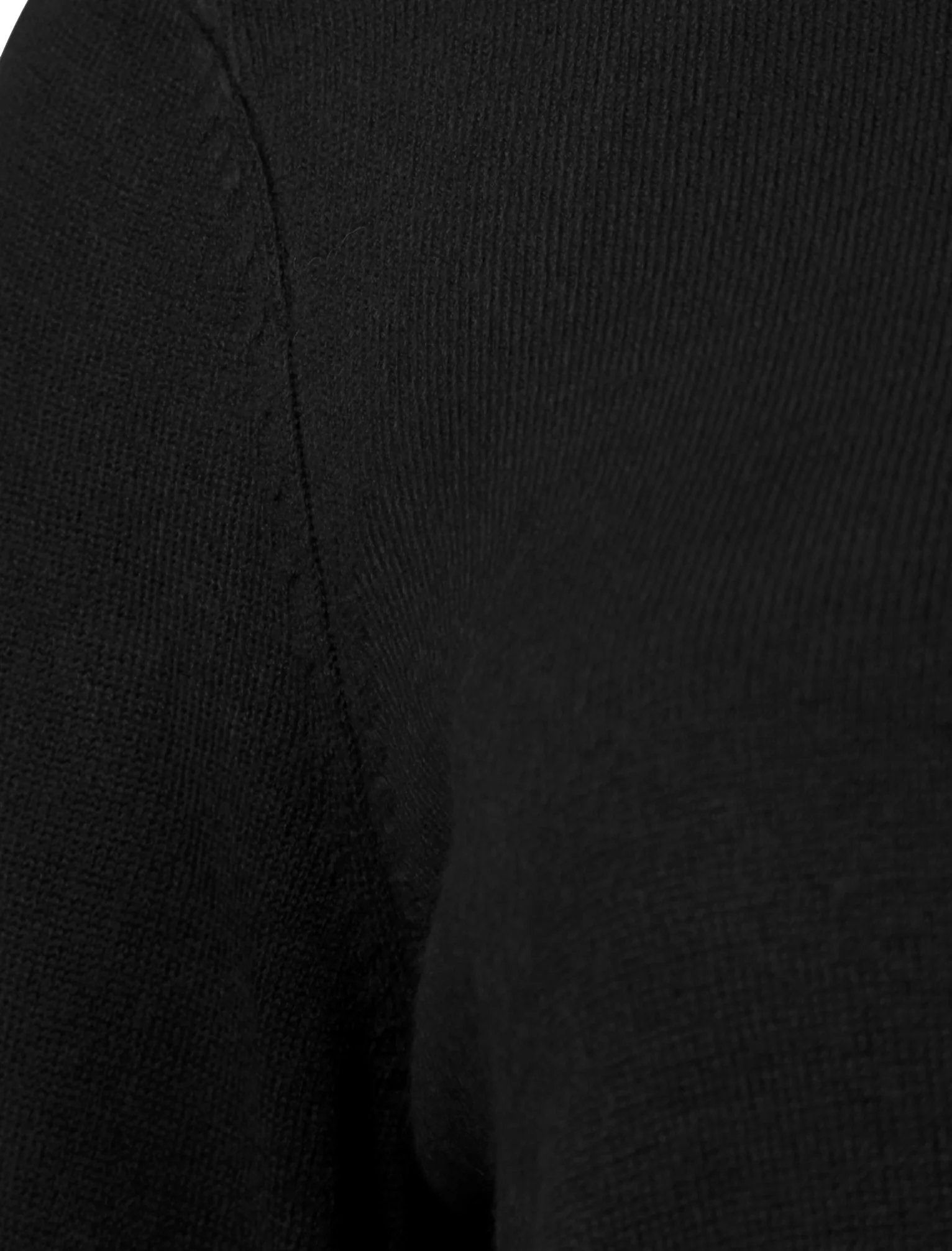 Ramsay Turtle Neck Cashmillon Knitted Jumper in Black - Plum Tree - Image 4