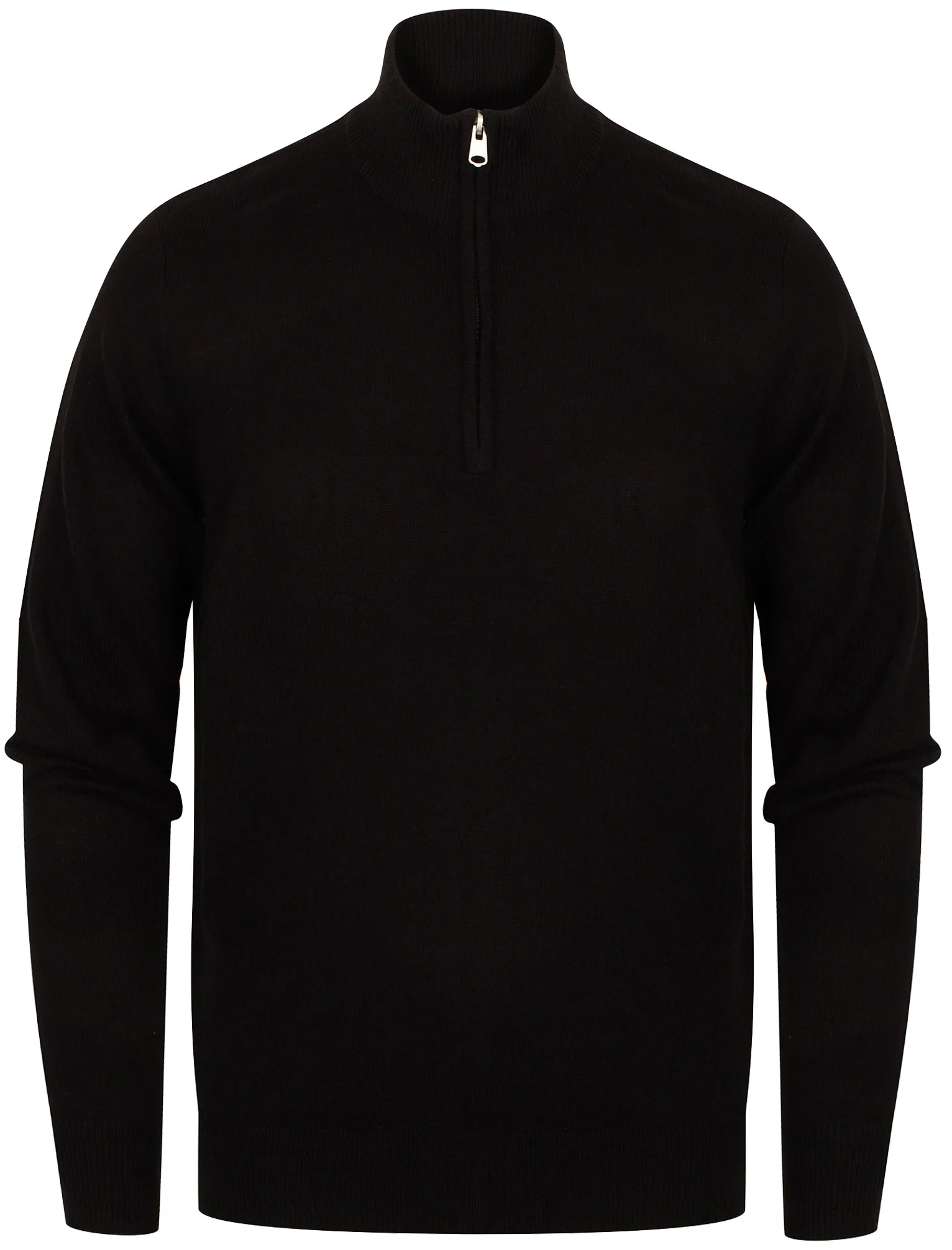 Redwood 2 Half Zip Neck Cashmilon Knit Jumper in Black - Kensington Eastside - Image 4
