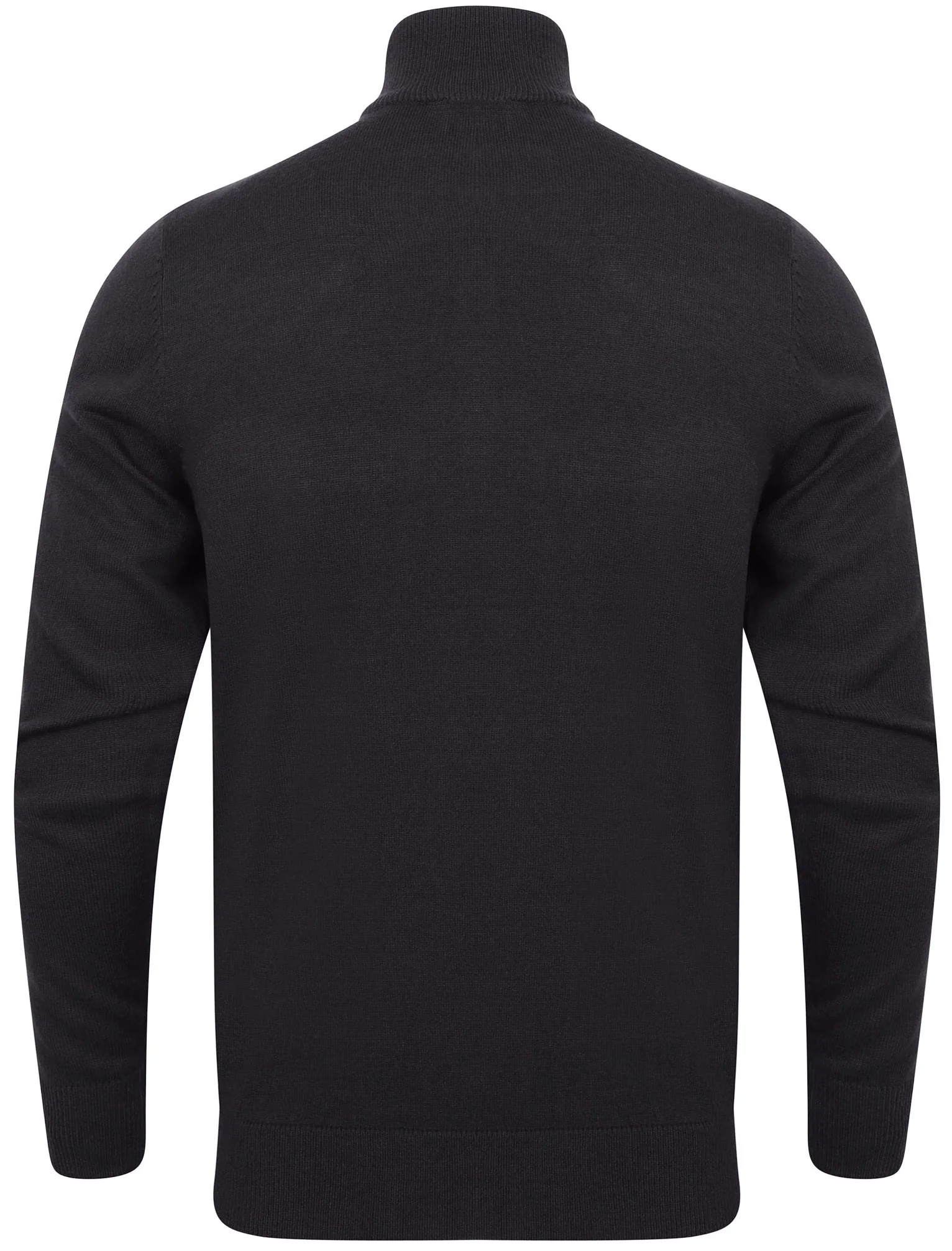 Redwood 2 Half Zip Neck Cashmilon Knit Jumper in Charcoal - Kensington Eastside - Image 5