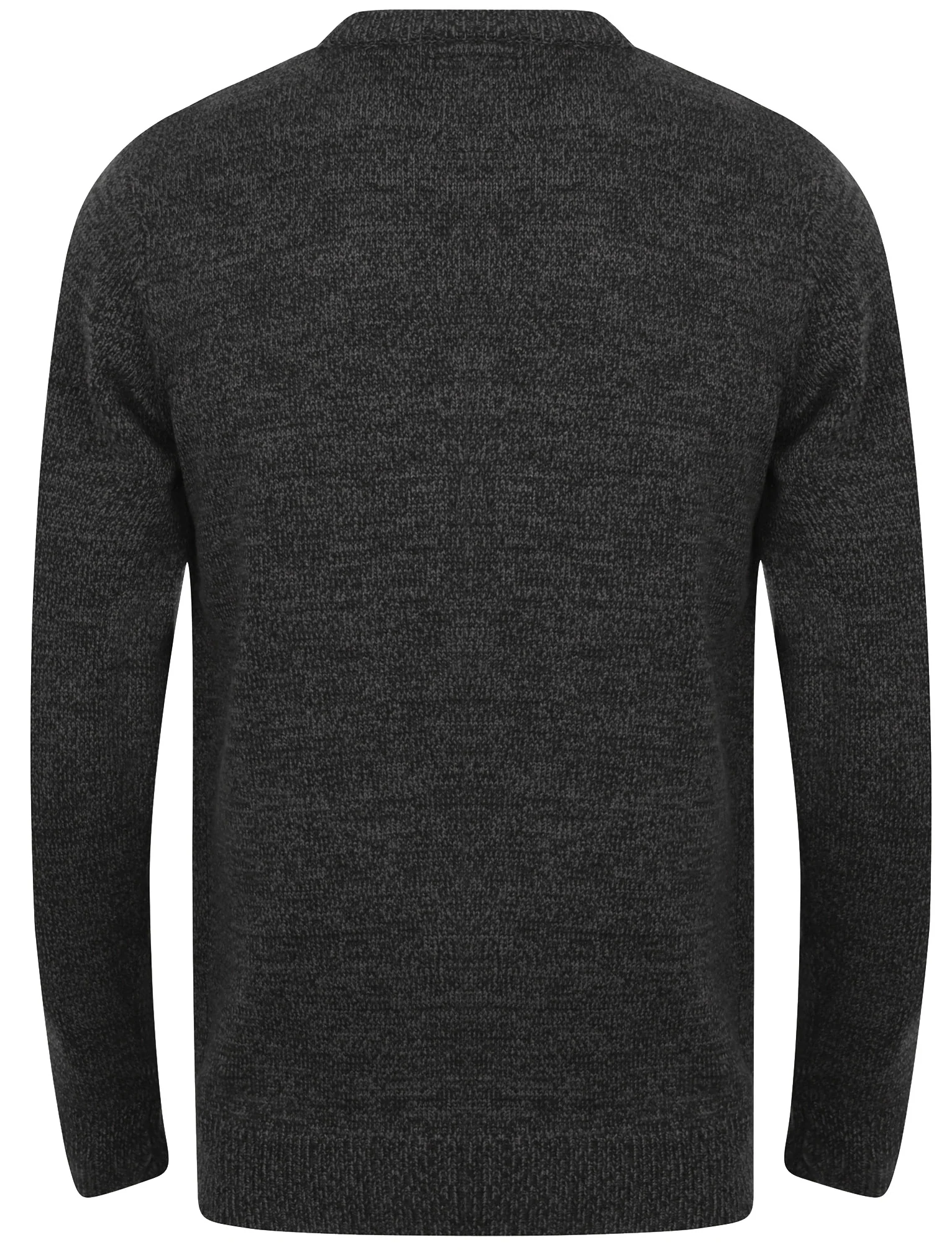 Santa Beard Crew Neck Christmas Jumper In Black / Castlerock - Season's Greetings - Image 4