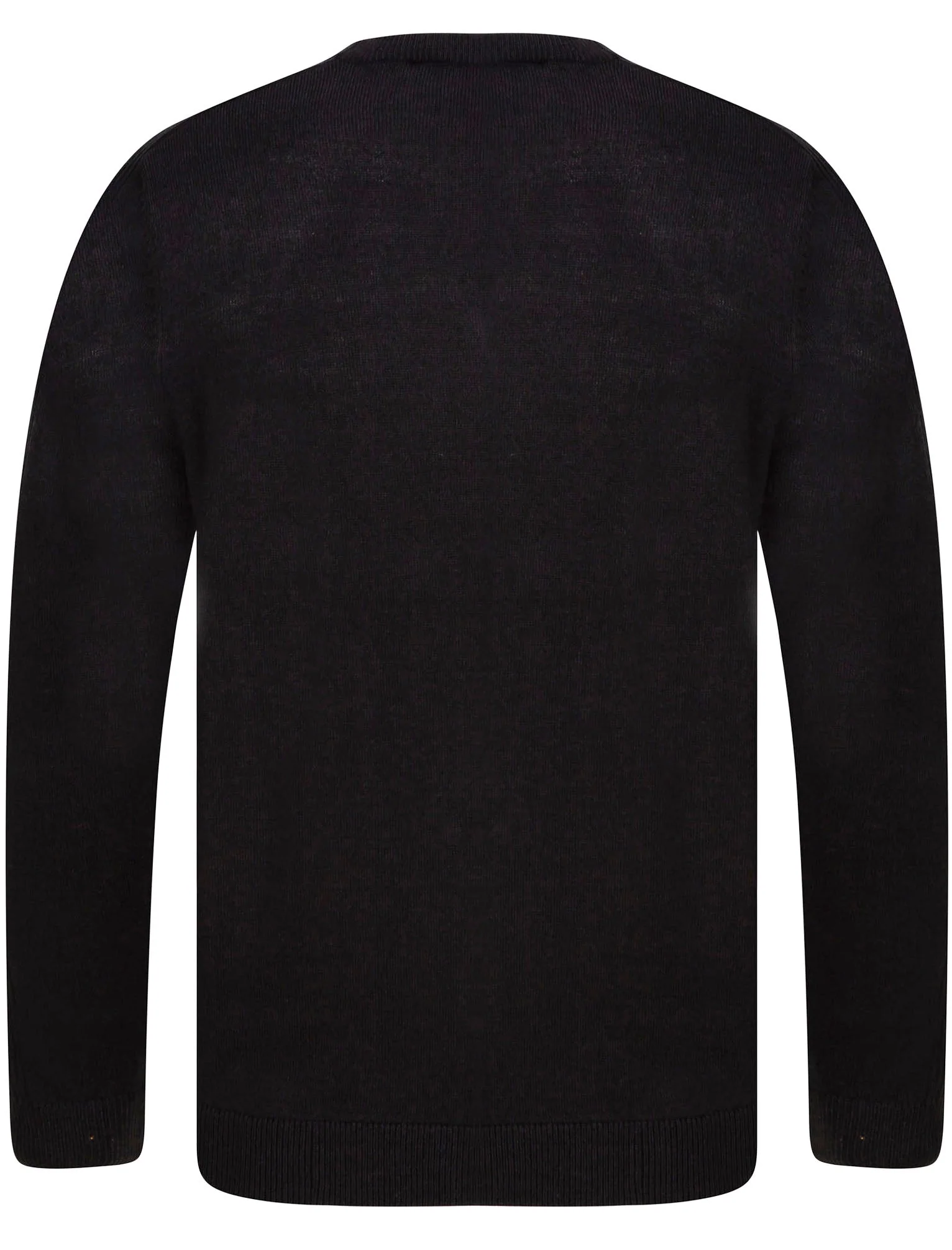 Striker Crew Neck Knitted Jumper in Jet Black - Kensington Eastside - Image 6
