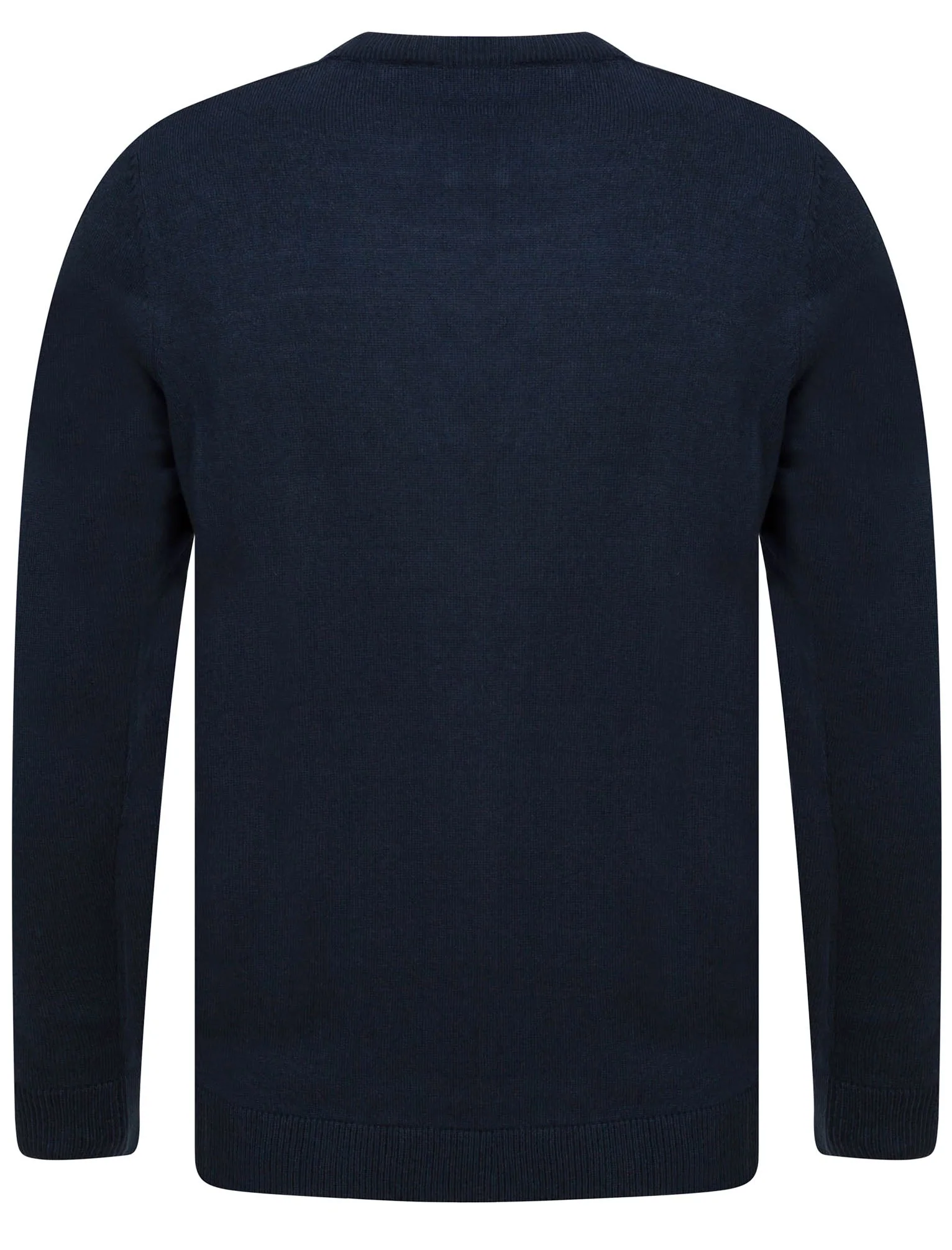 Striker Crew Neck Knitted Jumper in Sky Captain Navy - Kensington Eastside - Image 6