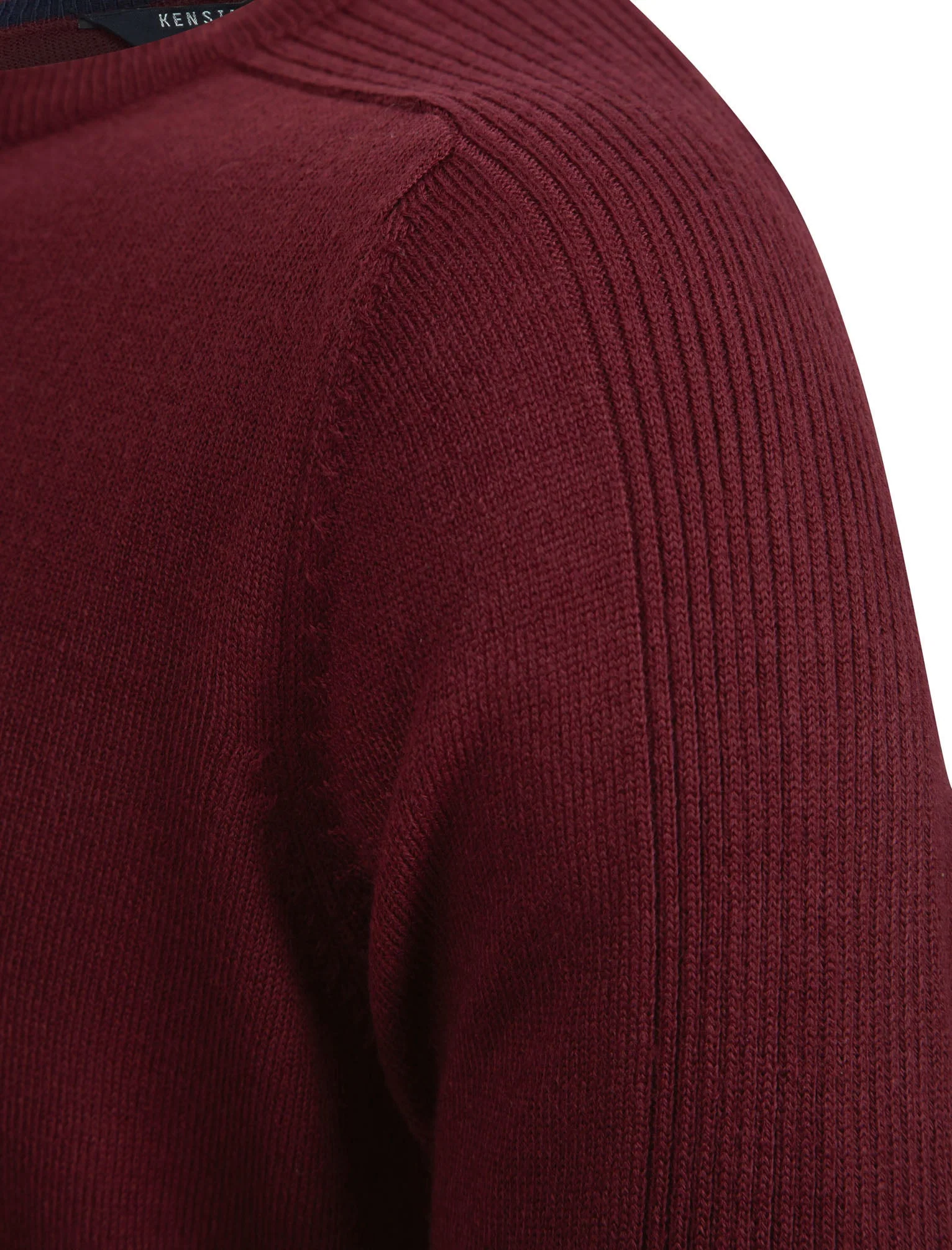 Striker Crew Neck Knitted Jumper in Zinfandel - Kensington Eastside - Image 7