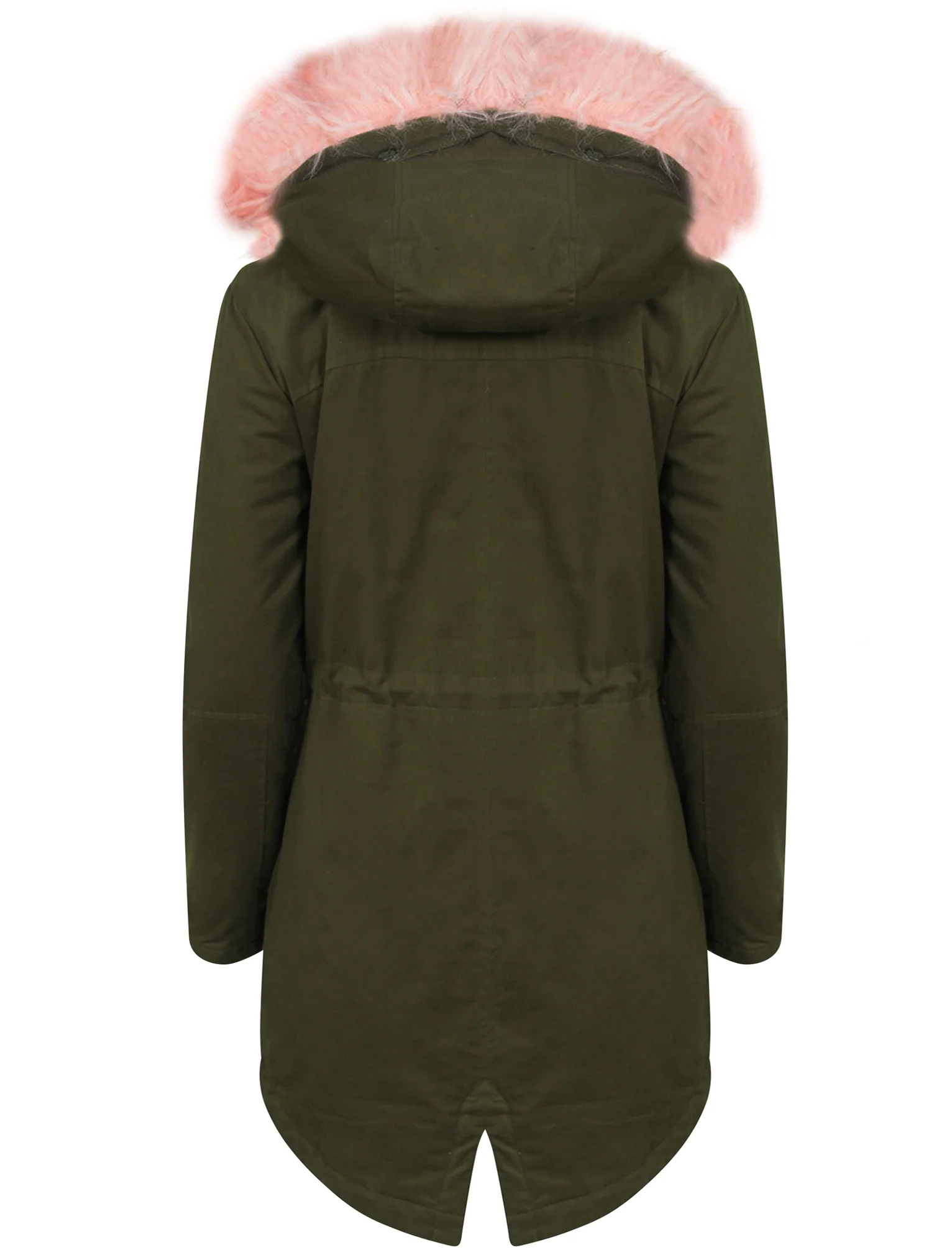 Teegan Parka Jacket in Khaki with Detachable Peachy Keen Fur Hood - Tokyo Laundry - Image 3