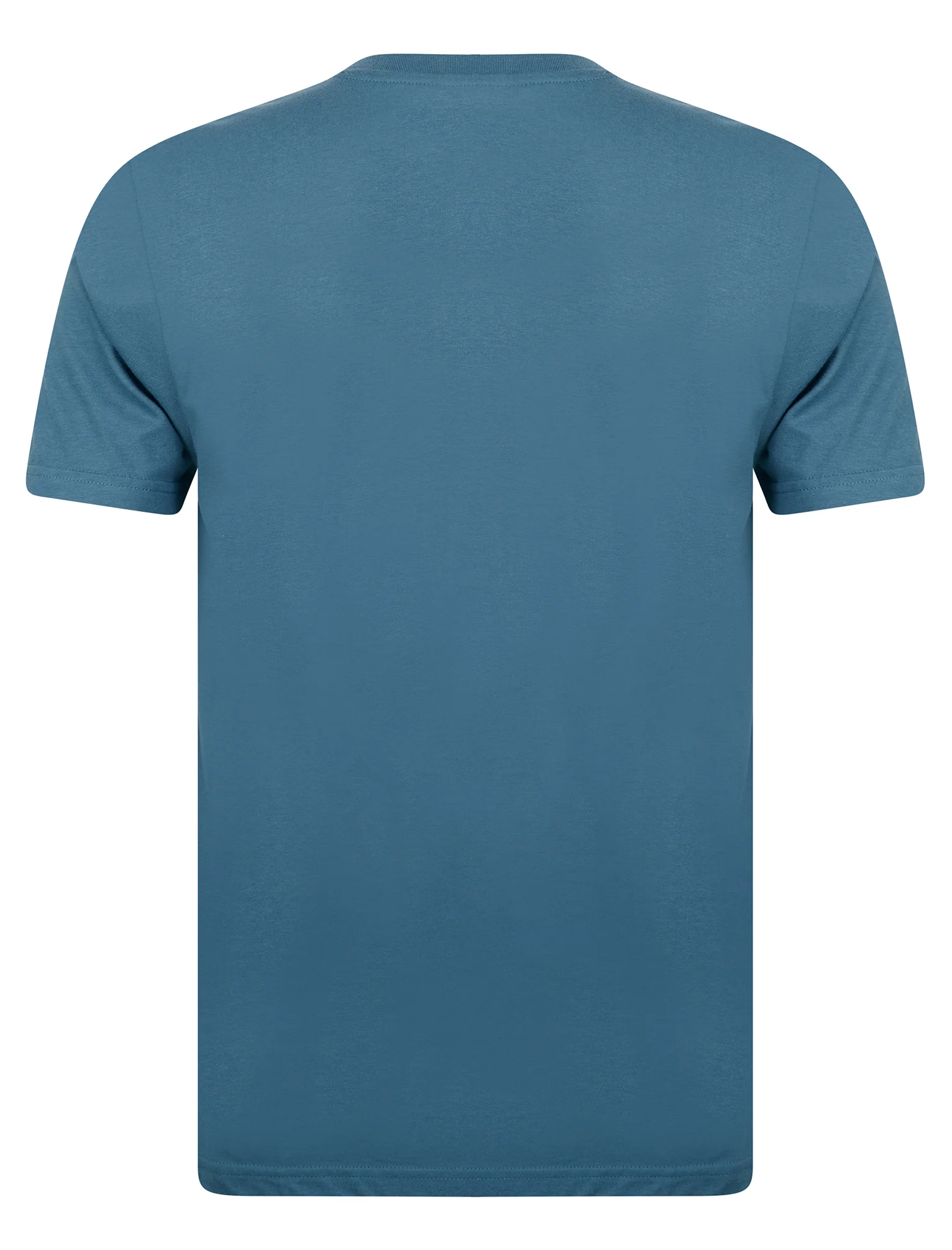 Tengen 2 Piece Jersey Cotton Crew Neck T-Shirt and Check Shorts Lounge Set in Copen Blue - Tokyo Laundry - Image 3