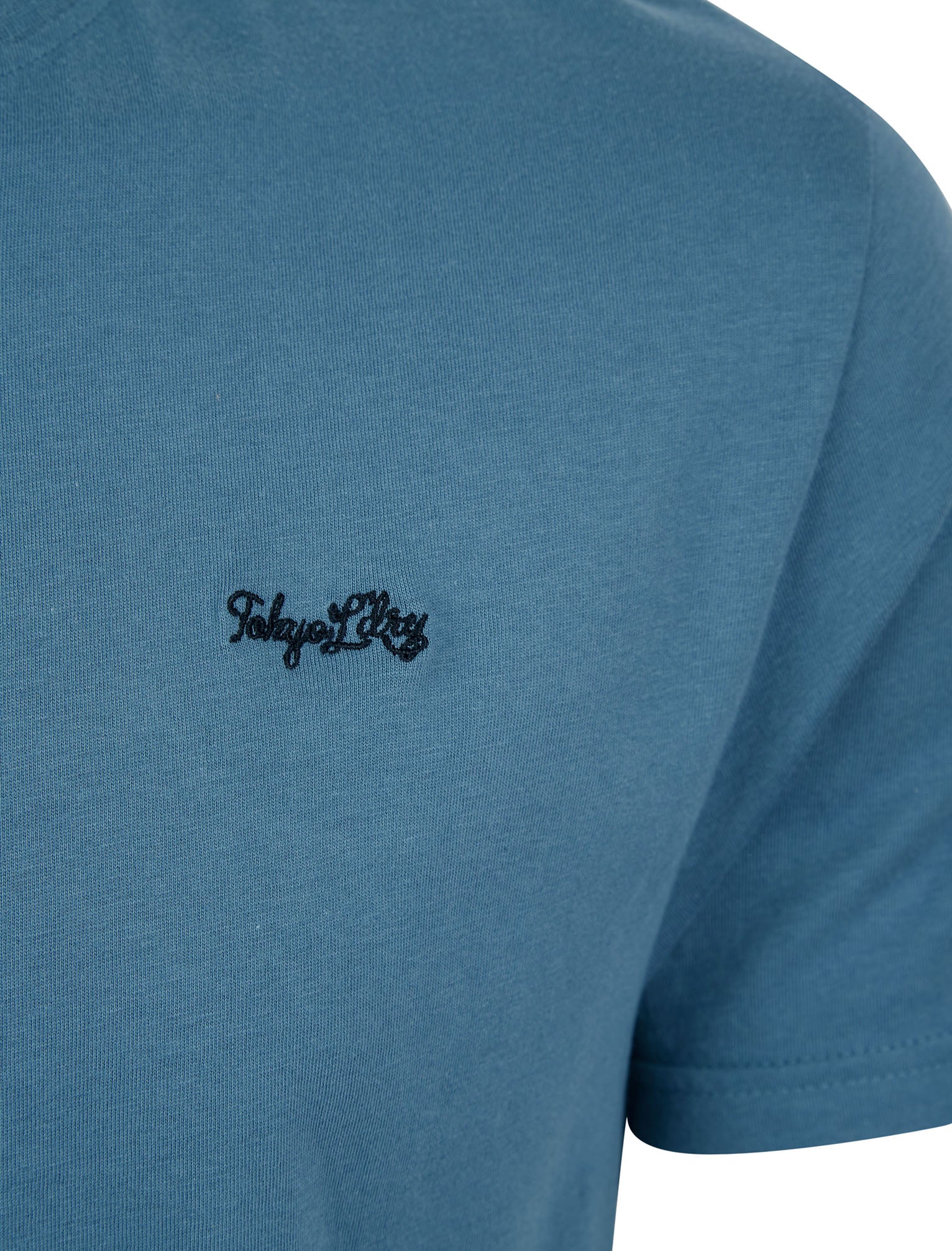 Tengen 2 Piece Jersey Cotton Crew Neck T-Shirt and Check Shorts Lounge Set in Copen Blue - Tokyo Laundry - Image 4