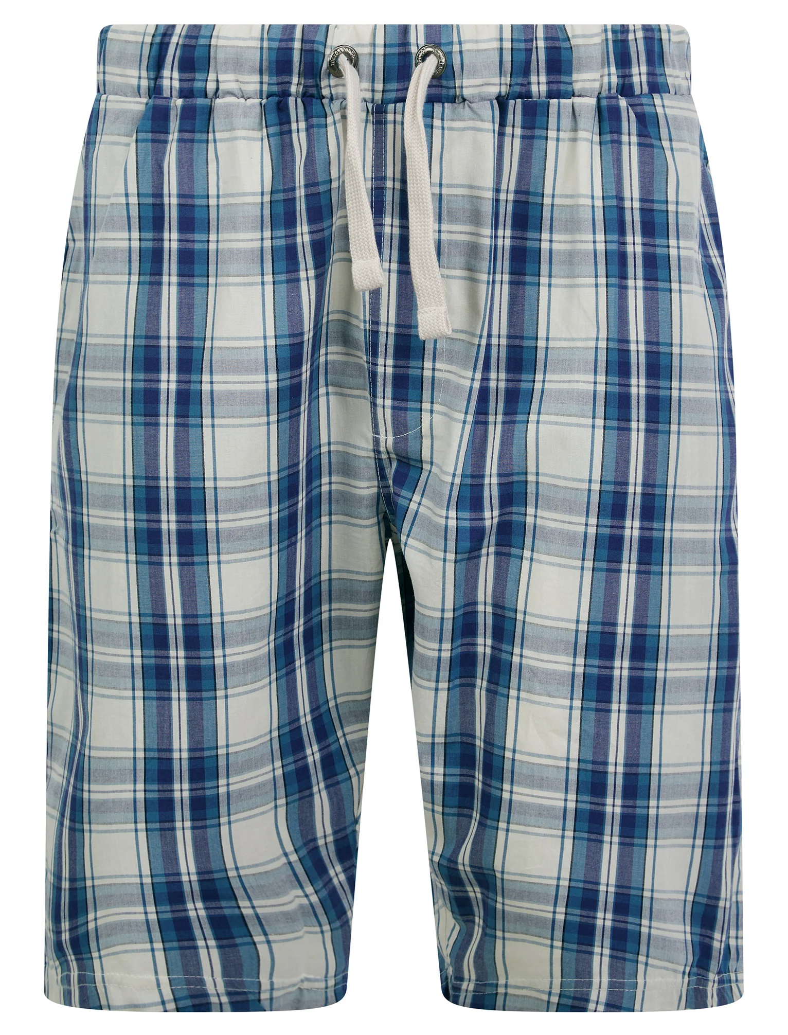 Tengen 2 Piece Jersey Cotton Crew Neck T-Shirt and Check Shorts Lounge Set in Sky Captain Navy - Tokyo Laundry - Image 5