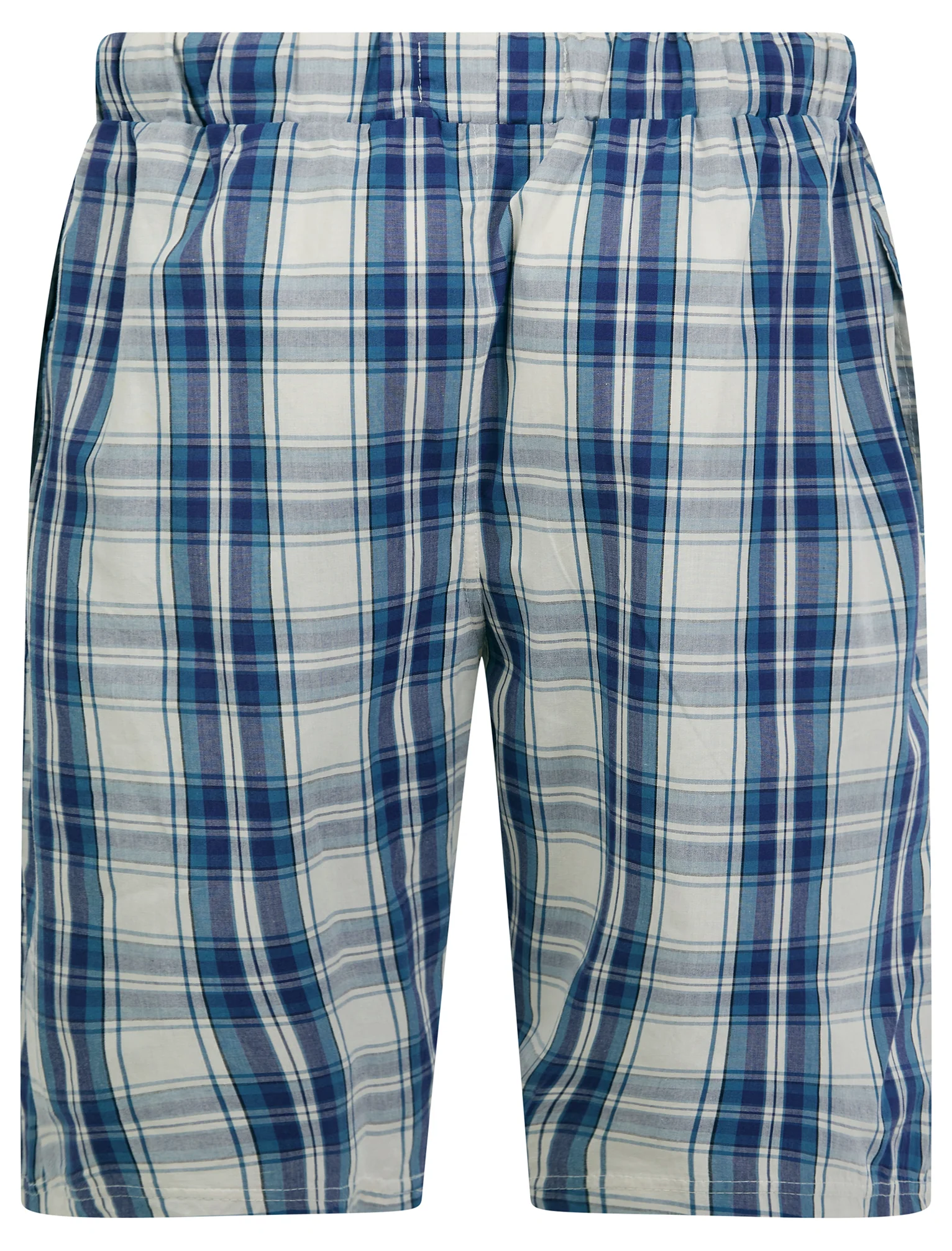 Tengen 2 Piece Jersey Cotton Crew Neck T-Shirt and Check Shorts Lounge Set in Sky Captain Navy - Tokyo Laundry - Image 6