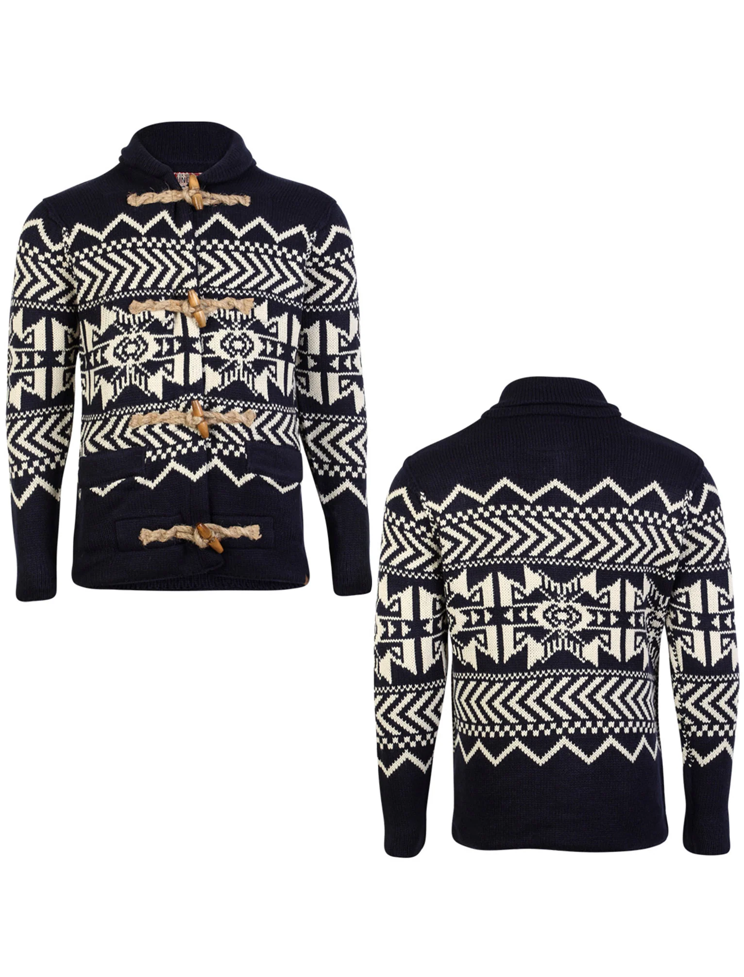 Tokyo Laundry Corporation Patterned Shawl Neck Cardigan - Image 4