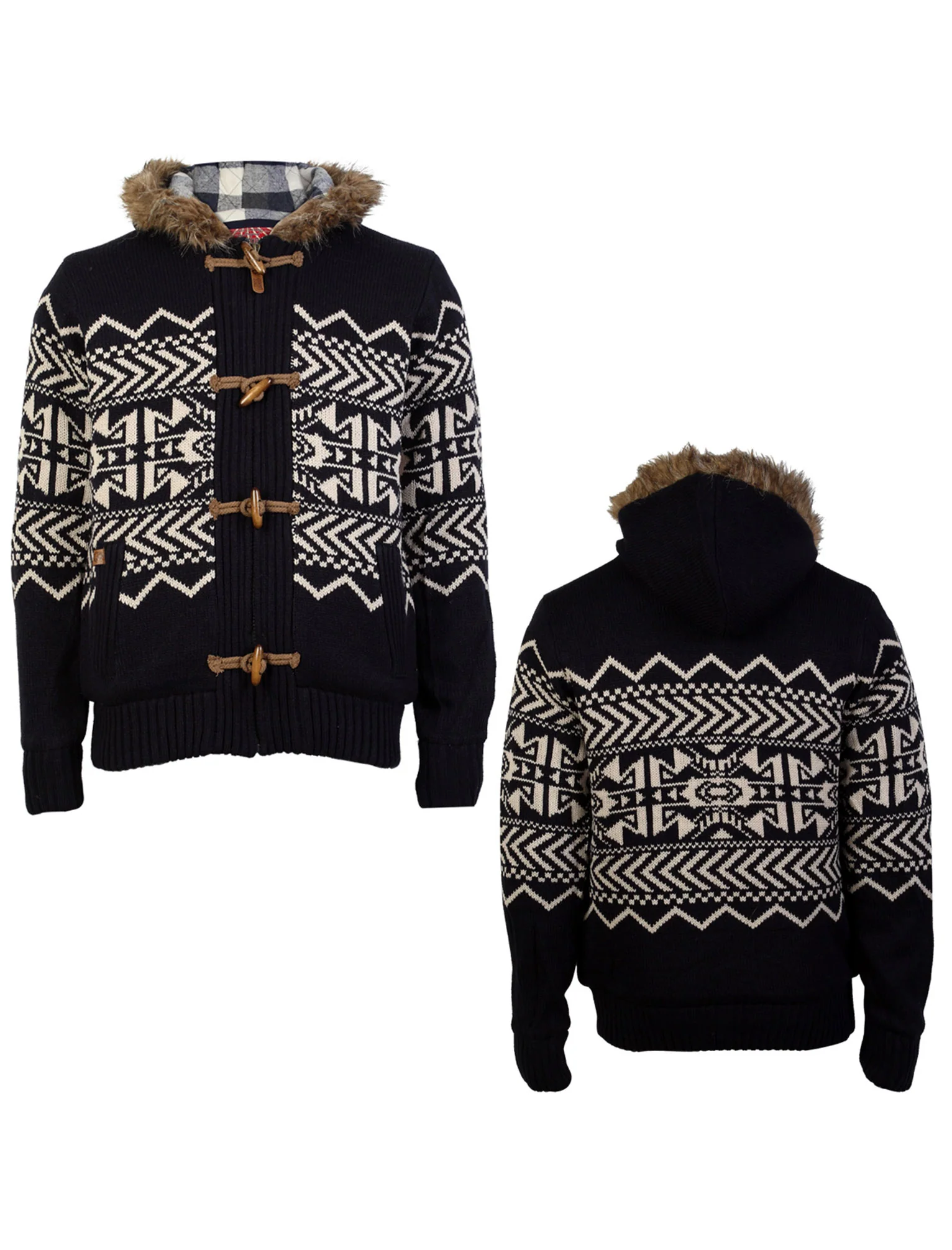 Tokyo Laundry Saskatchewan Fleece Lined Knitted Jacket - Image 10