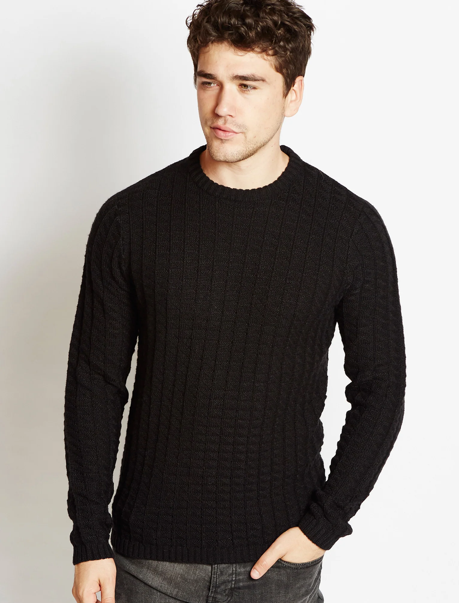 Tokyo Laundry Tylar navy wool jumper - Image 4