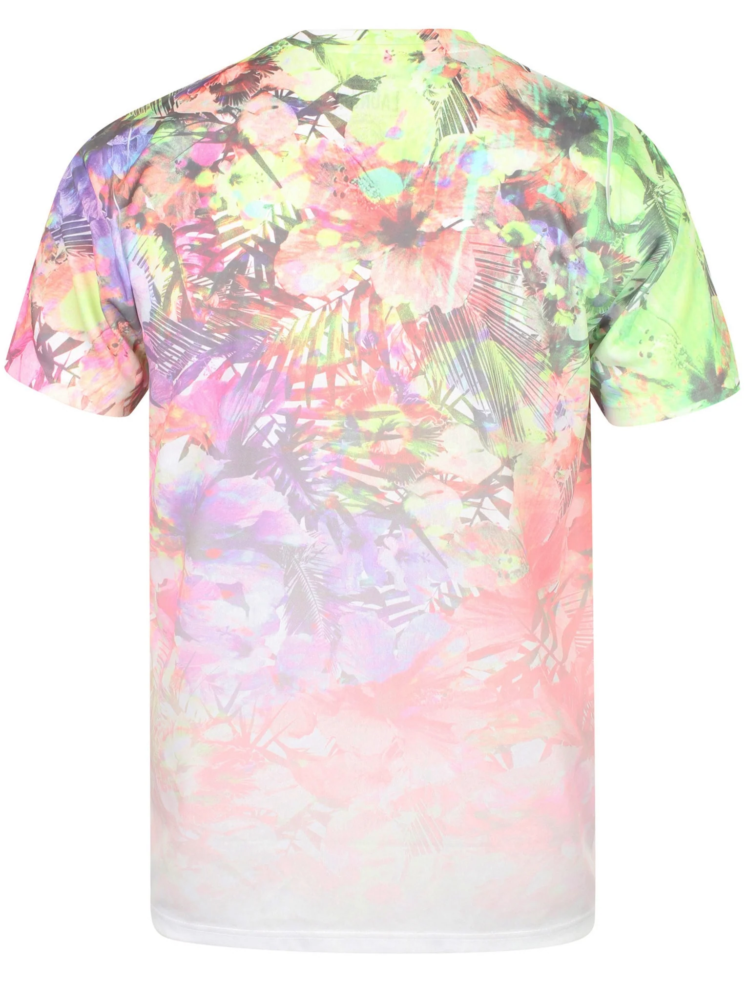 Vibrant Flower Print Crew Neck T-Shirt In Optic White - Tokyo Laundry - Image 5